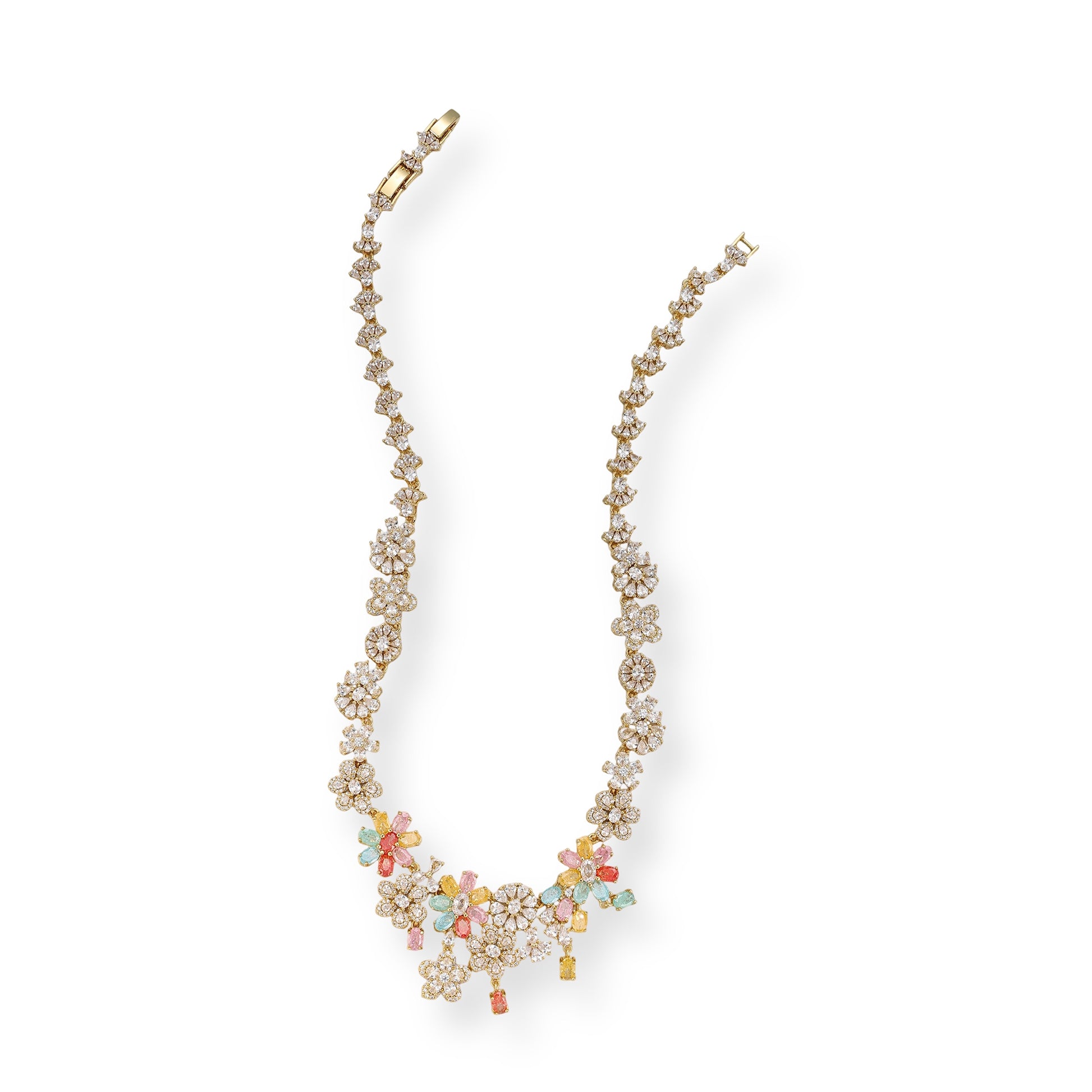 Annabella Multicolor Floral Necklace