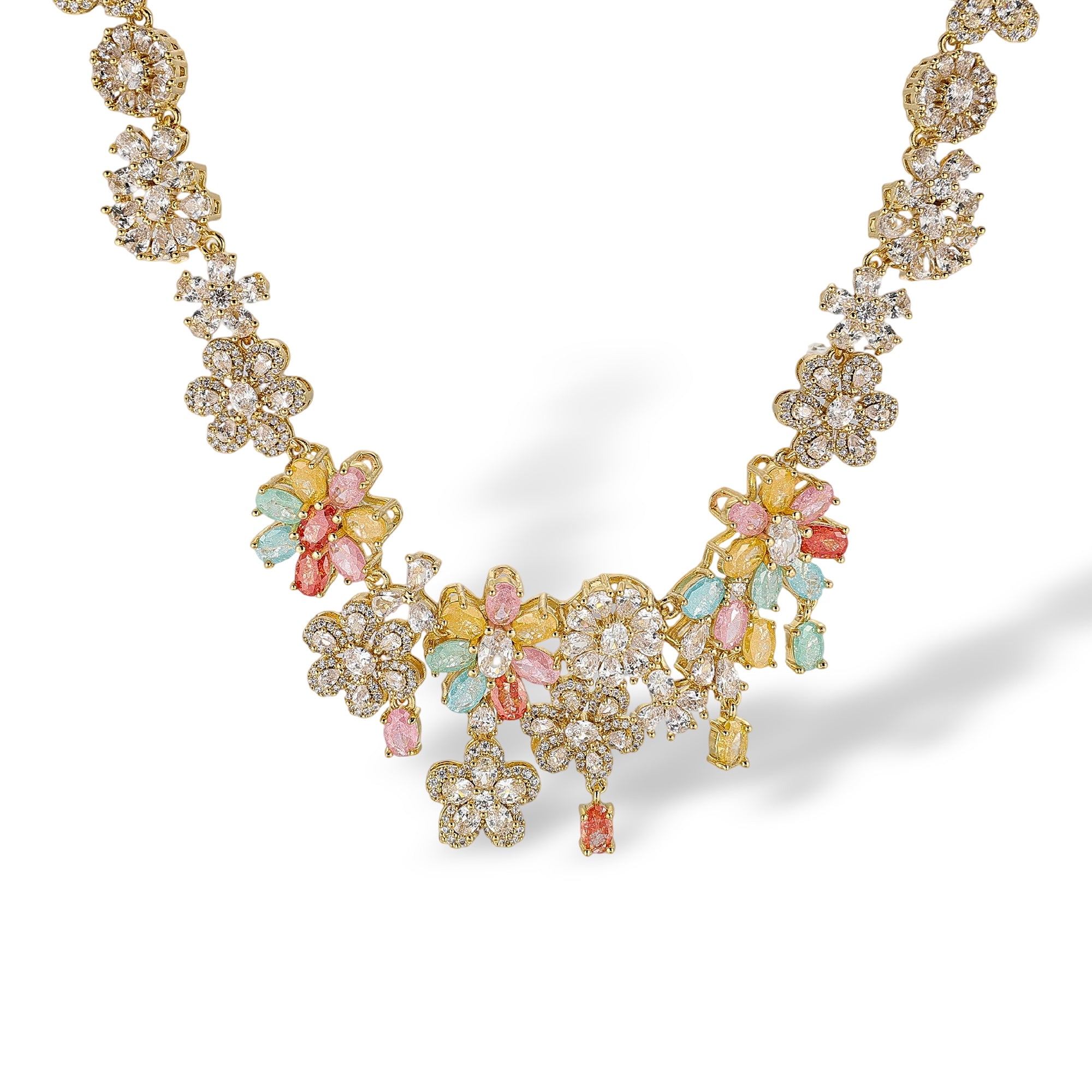 Annabella Multicolor Floral Necklace