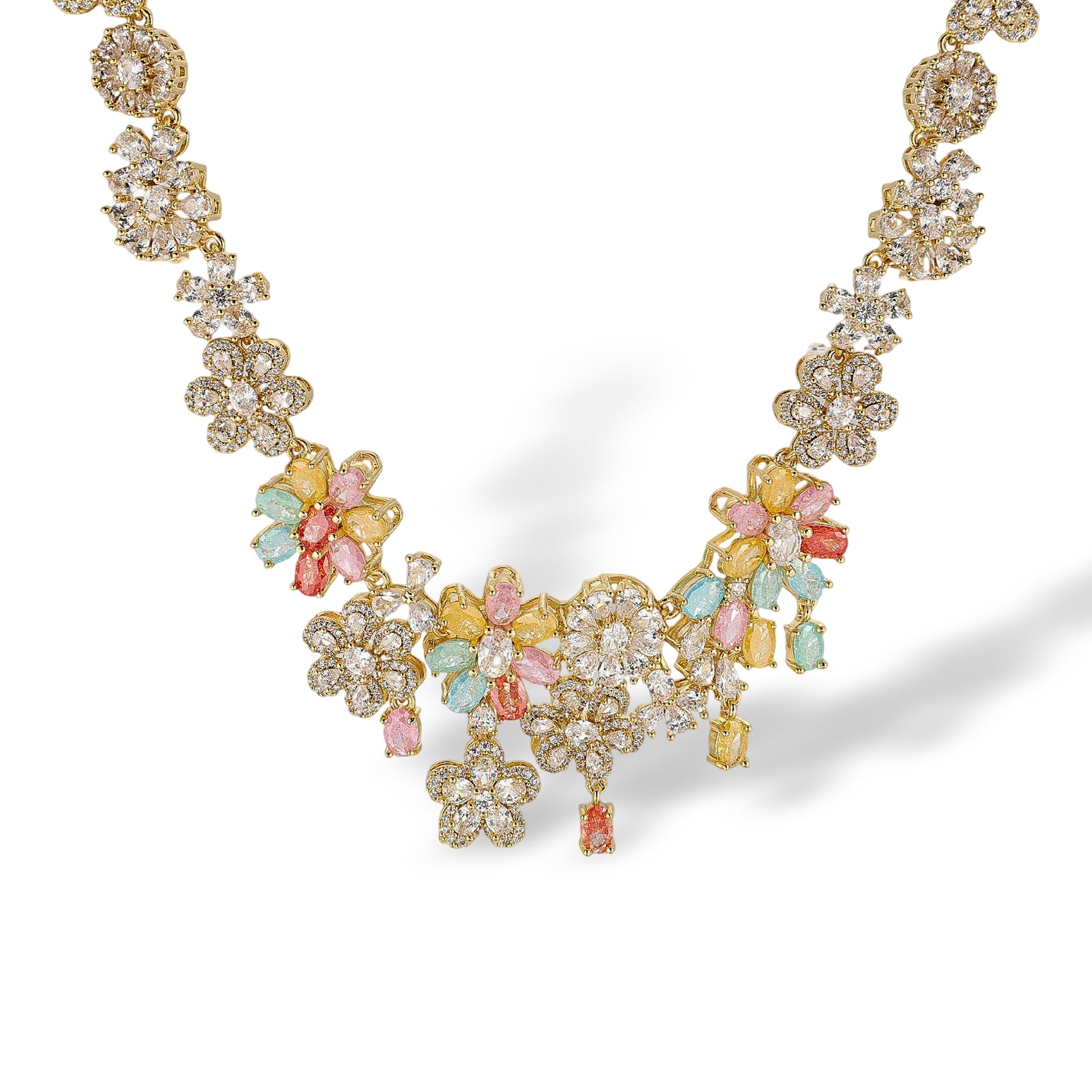 Annabella Multicolor Floral Necklace