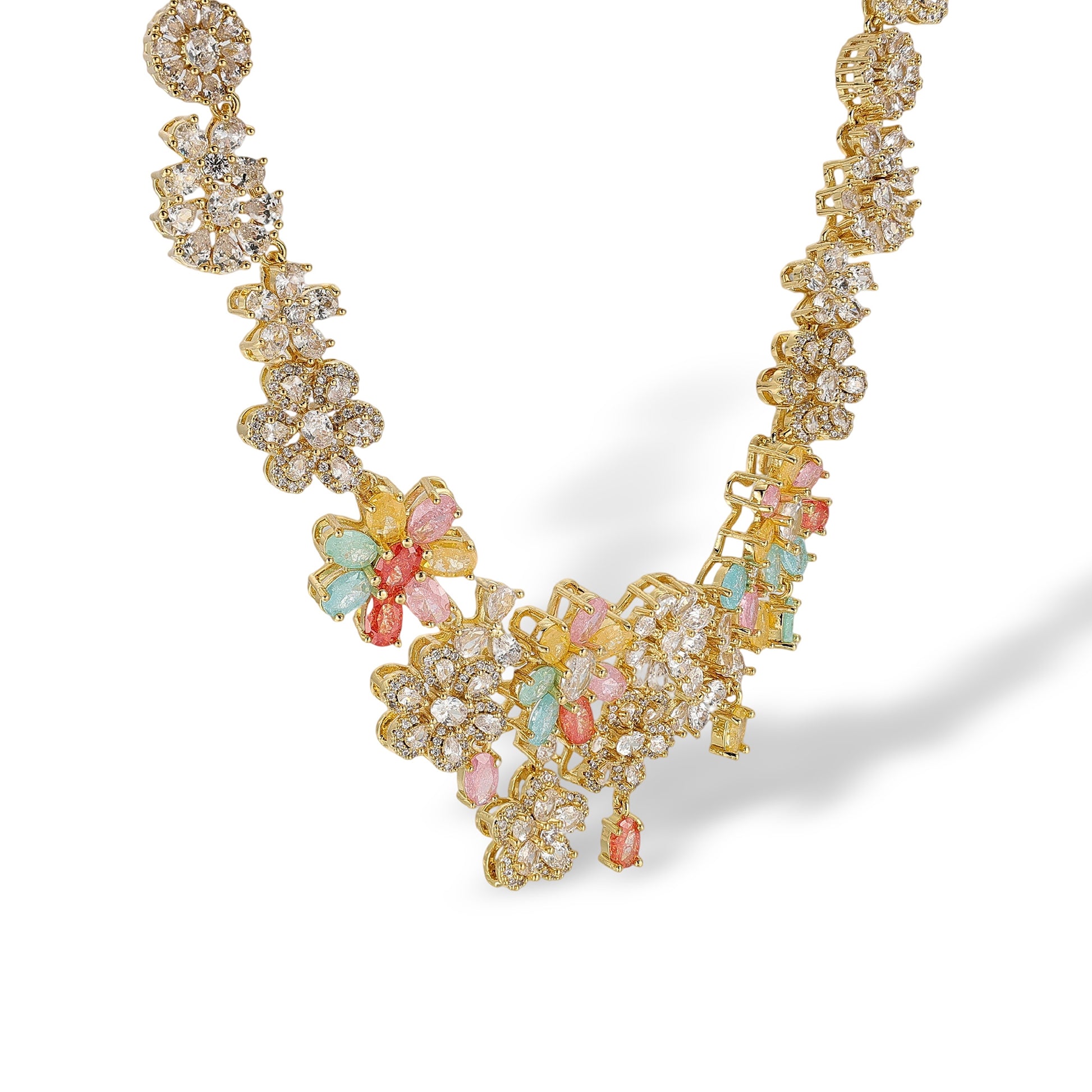 Annabella Multicolor Floral Necklace