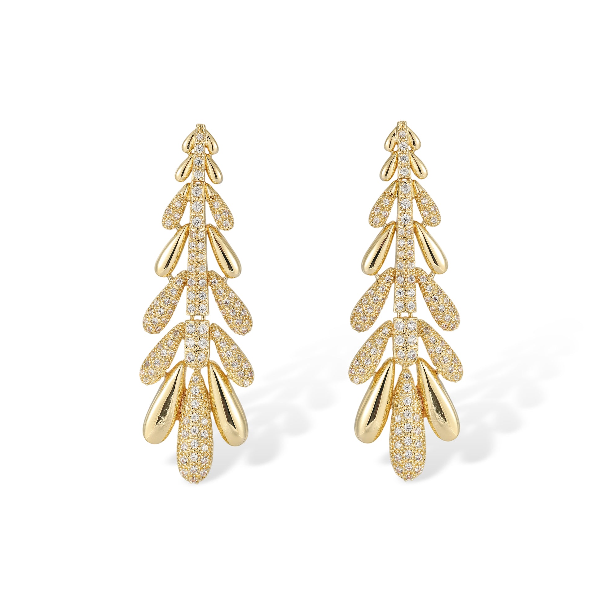 Annemarie 14K Gold Wheat Earrings & Necklace Set
