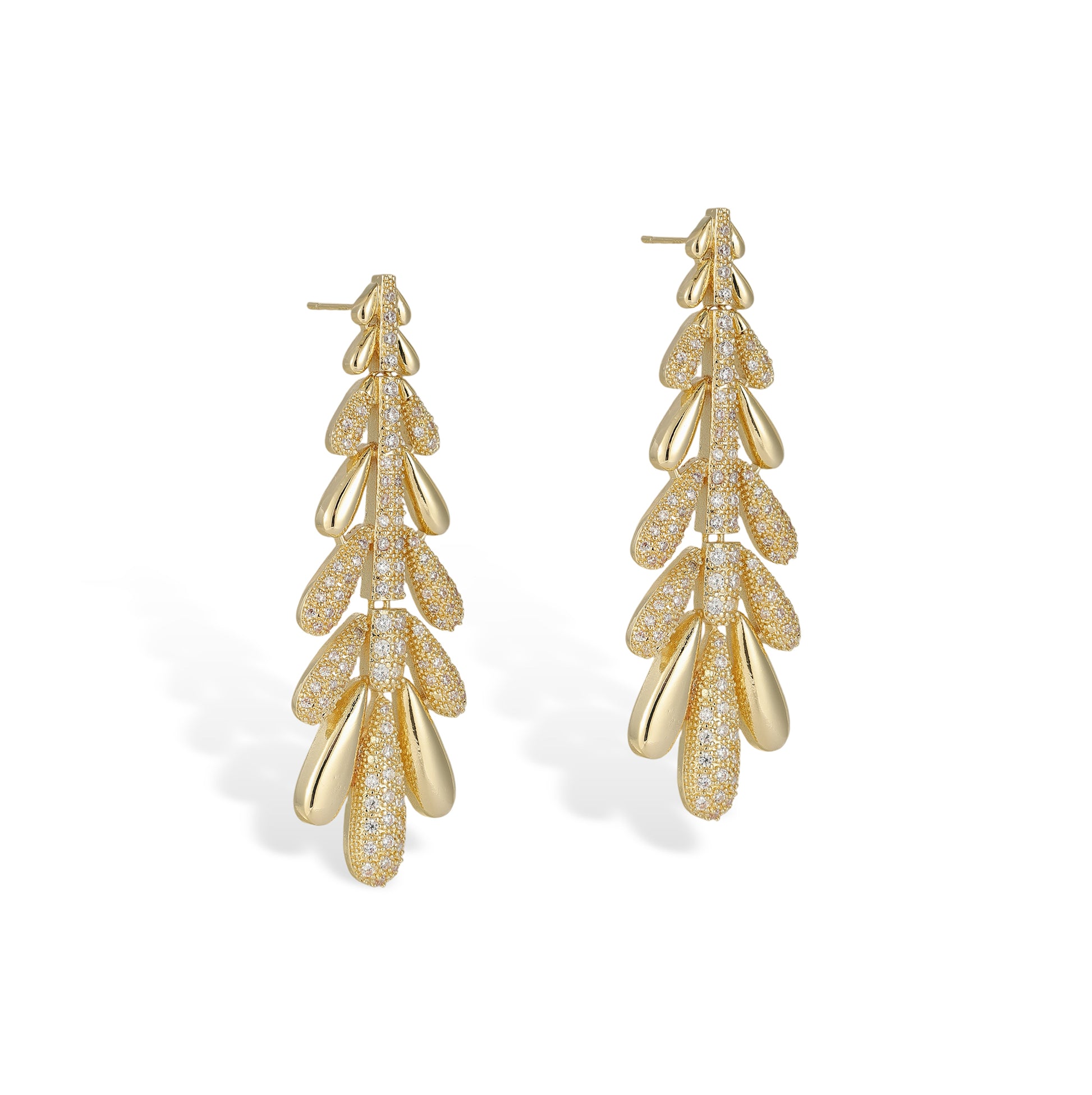 Annemarie 14K Gold Wheat Earrings & Necklace Set