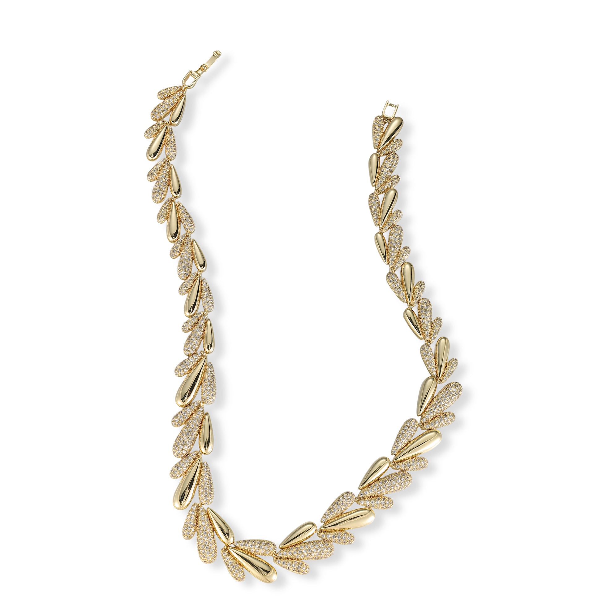 Annemarie 14K Gold Wheat Earrings & Necklace Set