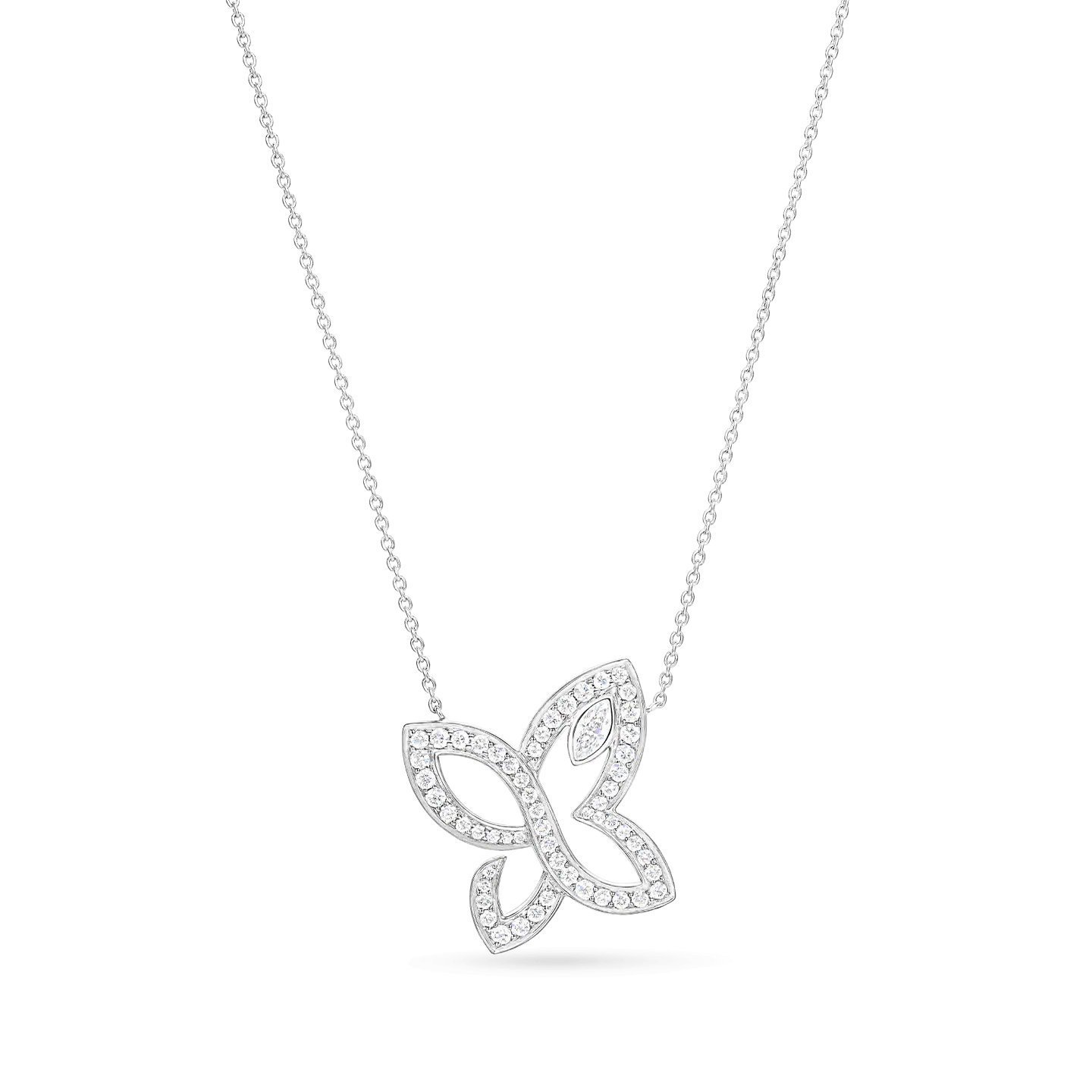 Argenté White Butterfly Necklace