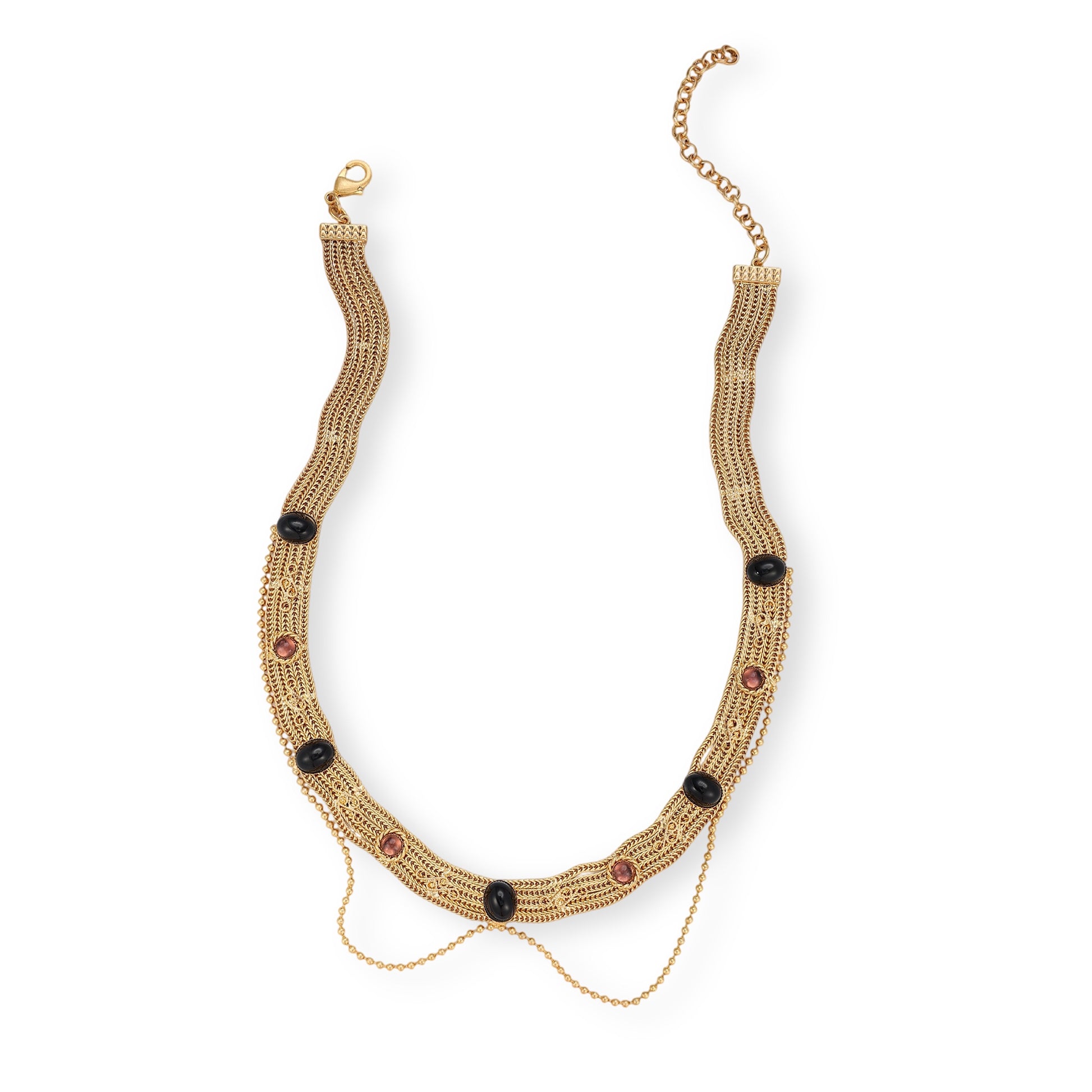 Arismende 18K Gold Woven Mesh Choker Necklace