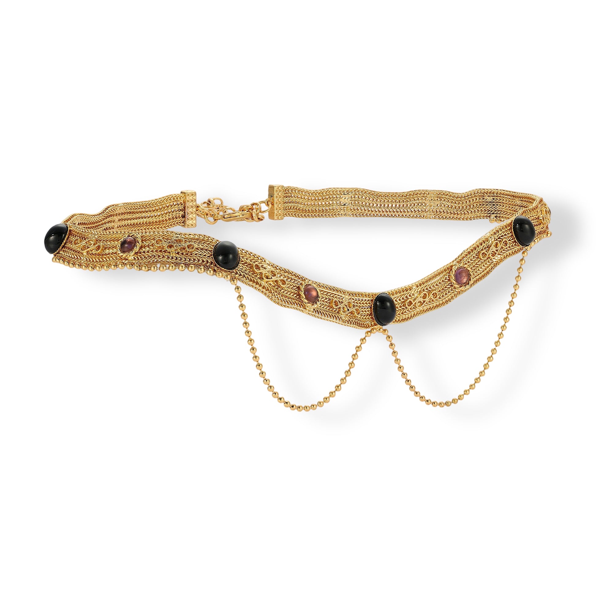 Arismende 18K Gold Woven Mesh Choker Necklace