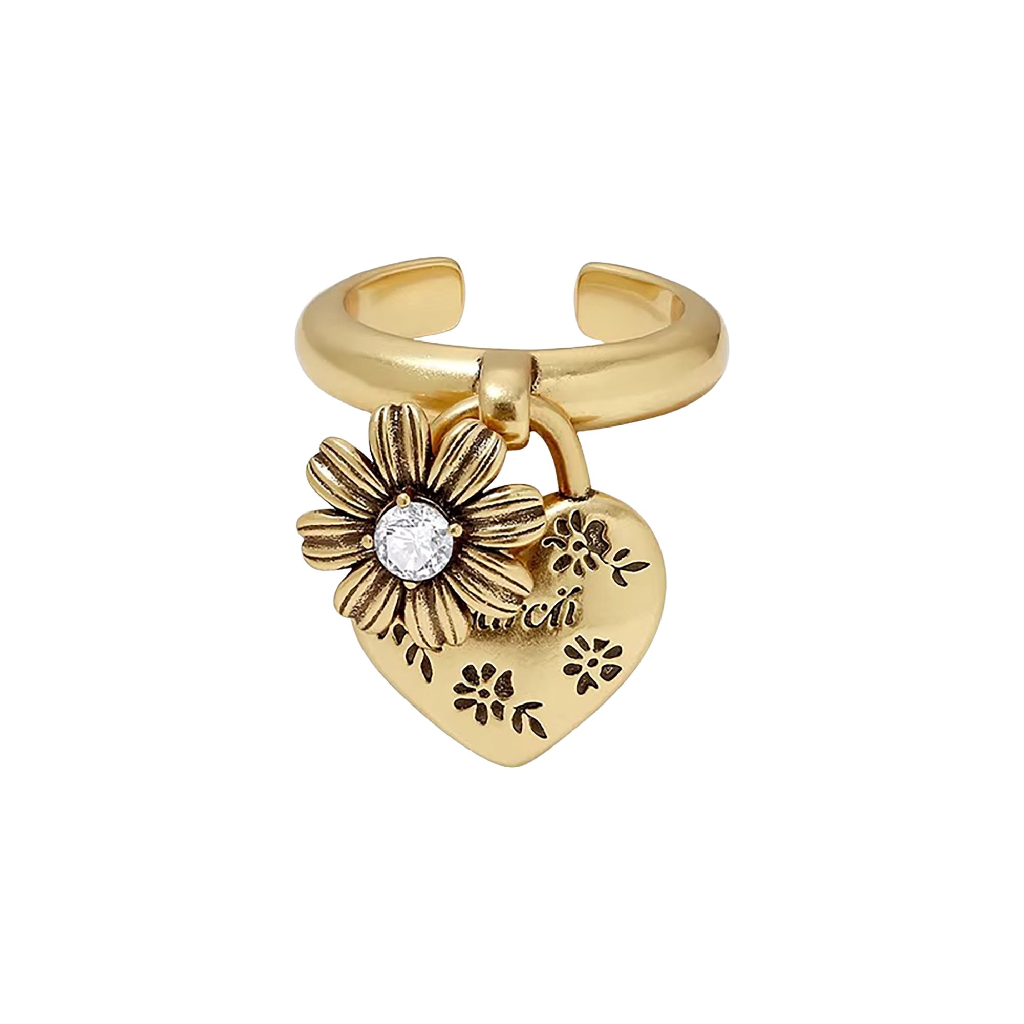 Auréliane Heart Open Ring