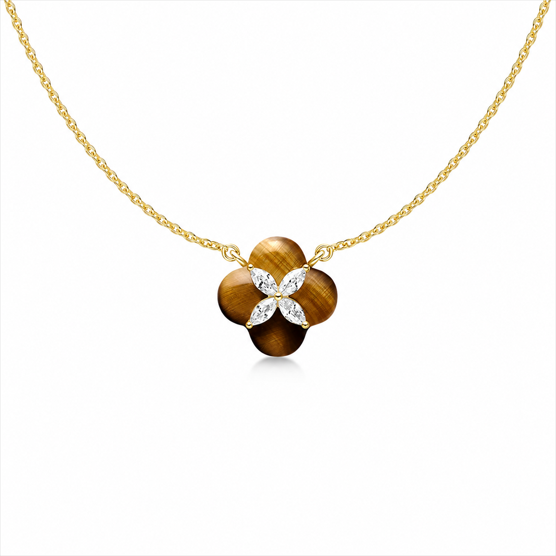 Ayleen Trèfle Floral Necklace