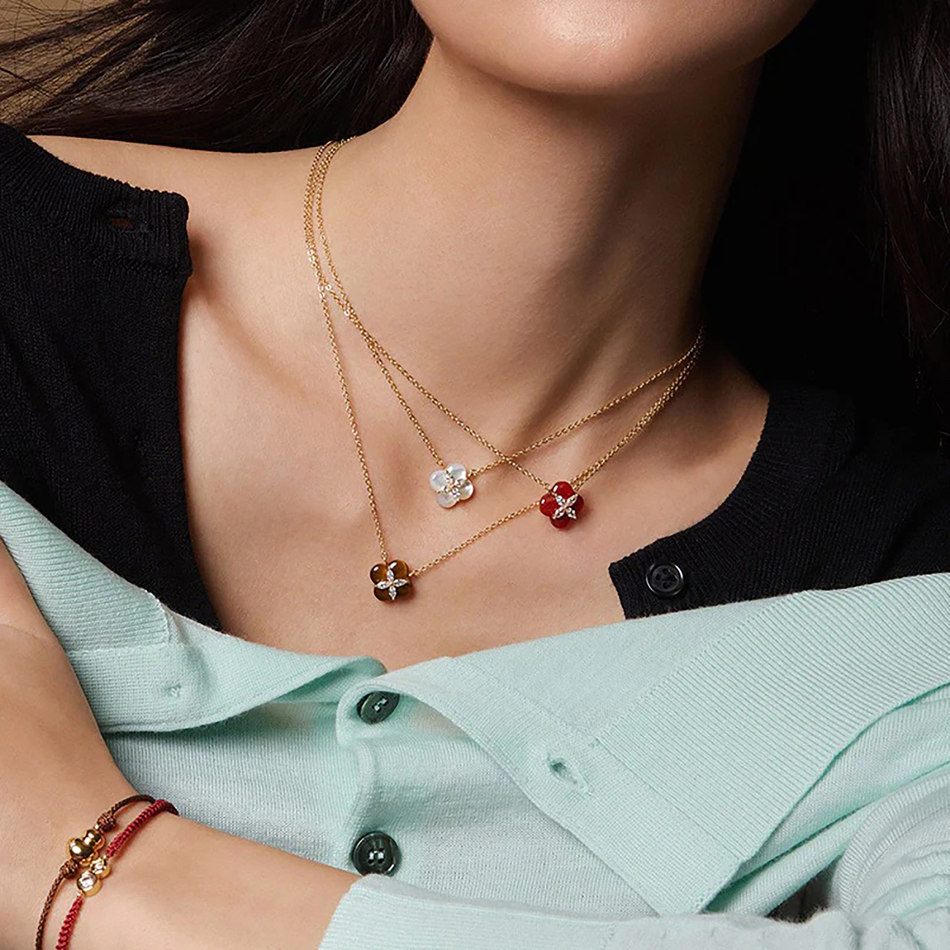 Ayleen Trèfle Floral Necklace