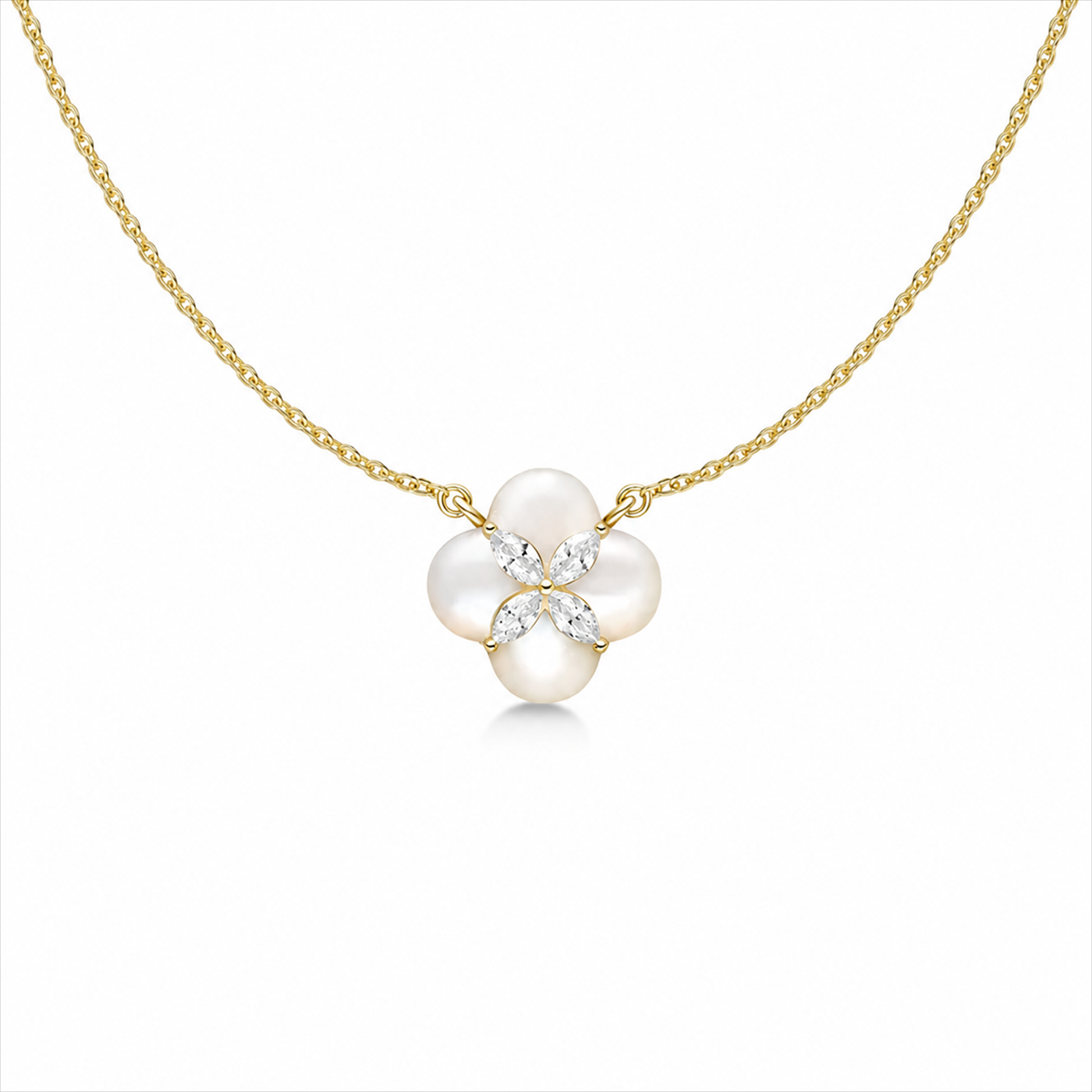 Ayleen Trèfle Floral Necklace