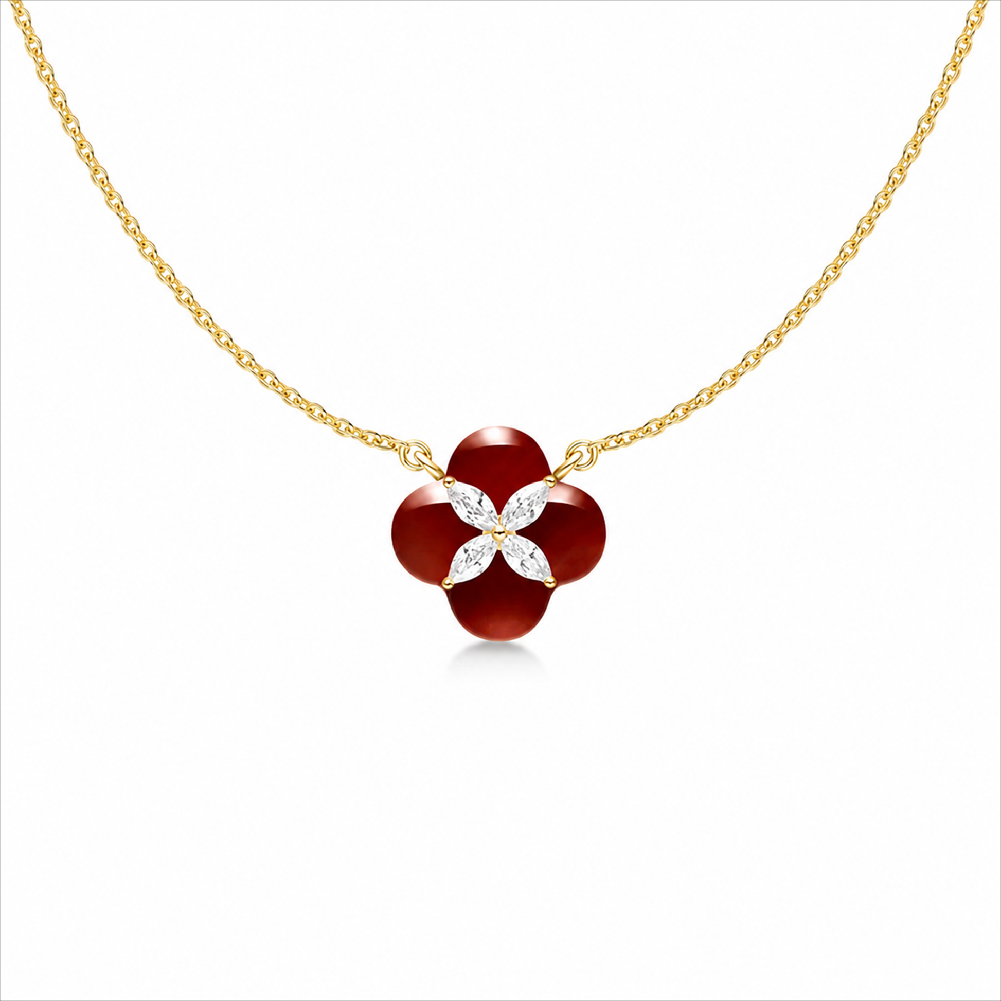 Ayleen Trèfle Floral Necklace