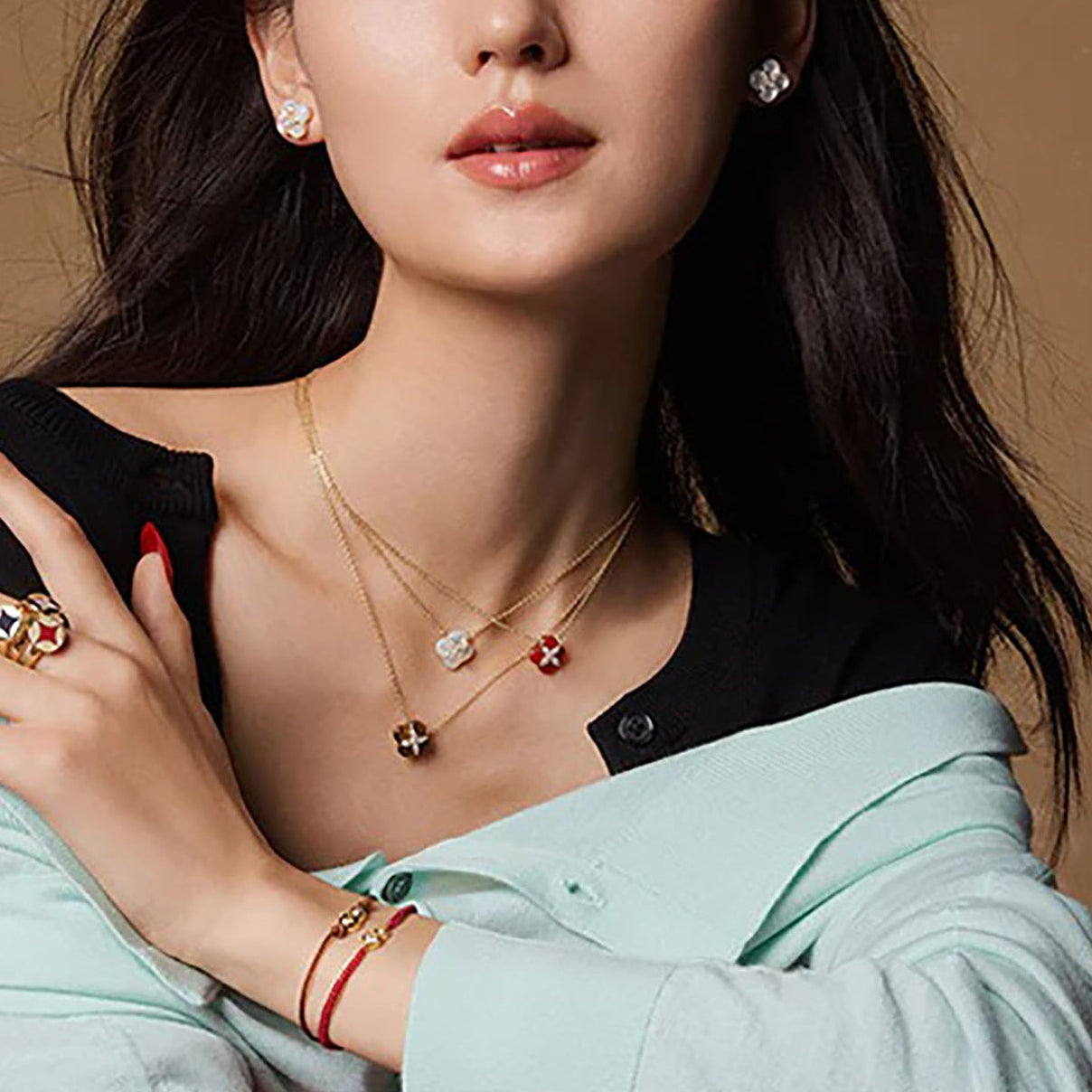 Ayleen Trèfle Floral Necklace