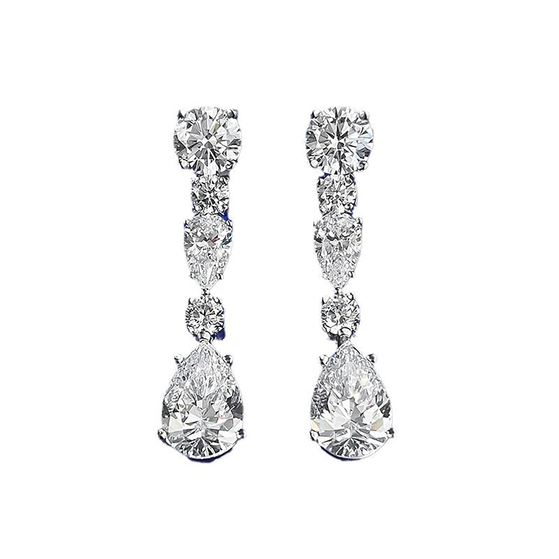 Azélie White Teardrop Earrings