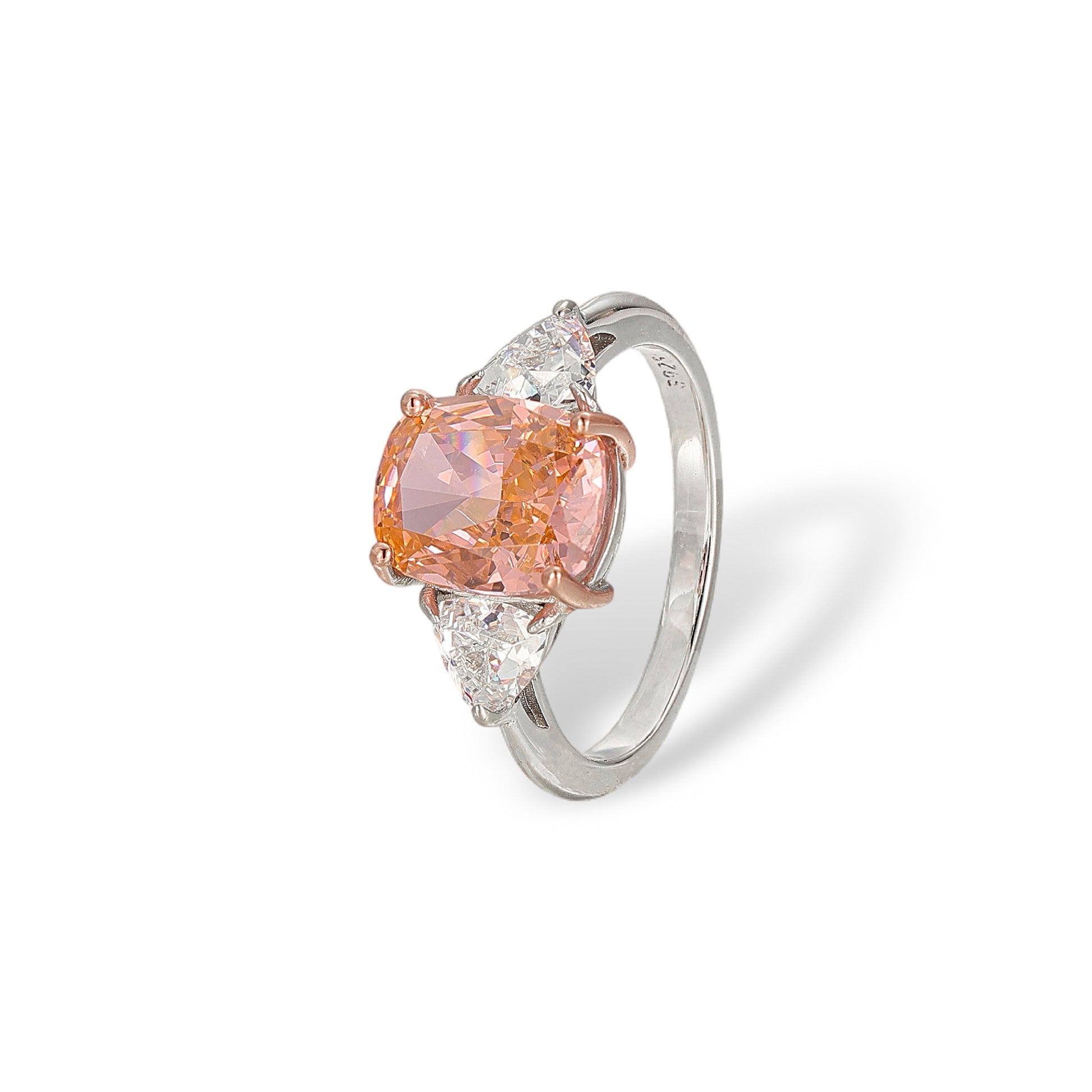 Benita Pink Cushion Ring