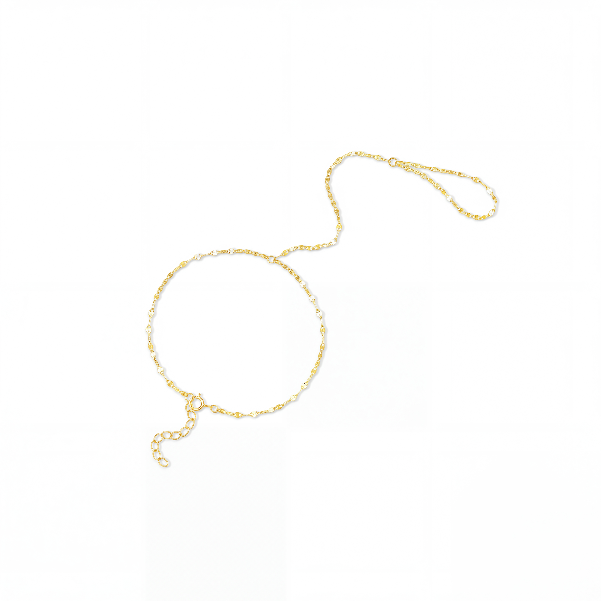 Benoîte 18K Gold Lip Linked Finger Bracelet
