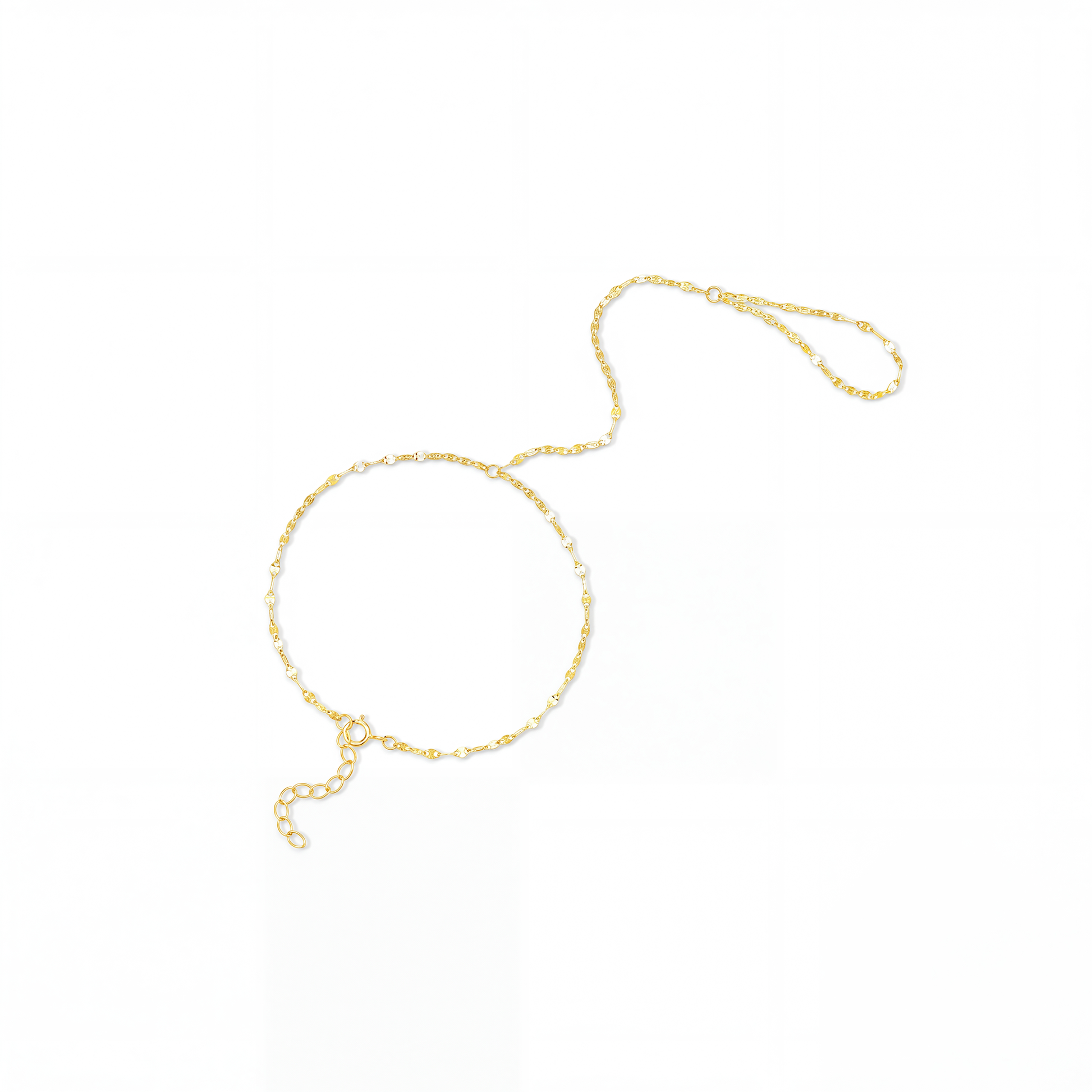 Benoîte 18K Gold Lip Linked Finger Bracelet