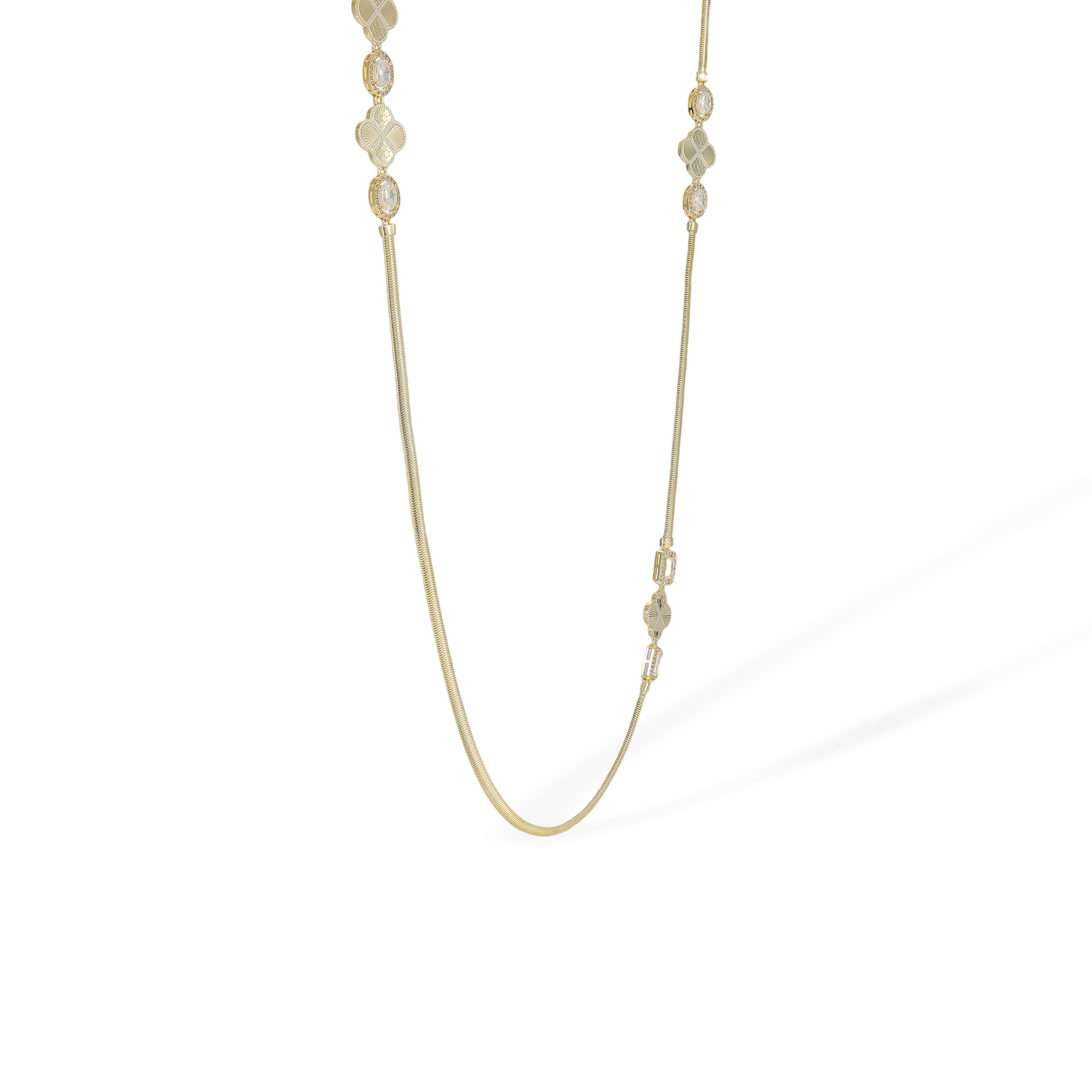 Berenike 14K Gold Trèfle Necklace
