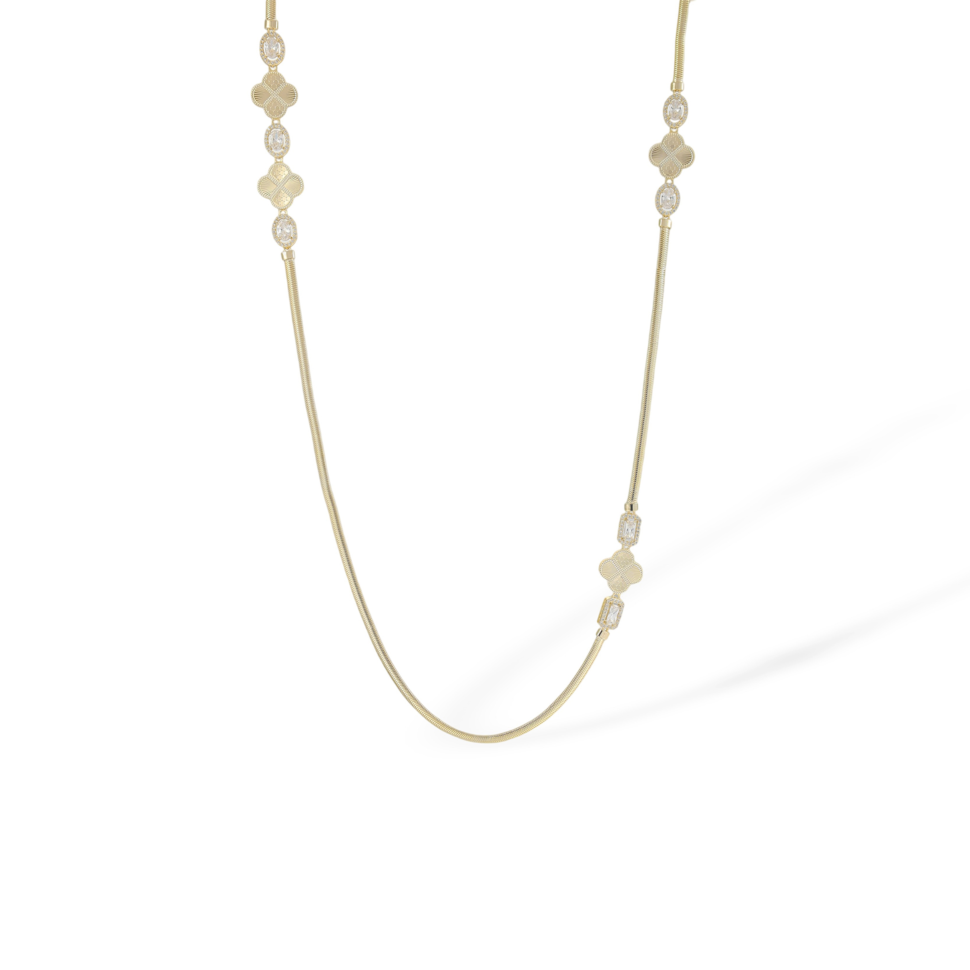 Berenike 14K Gold Trèfle Necklace