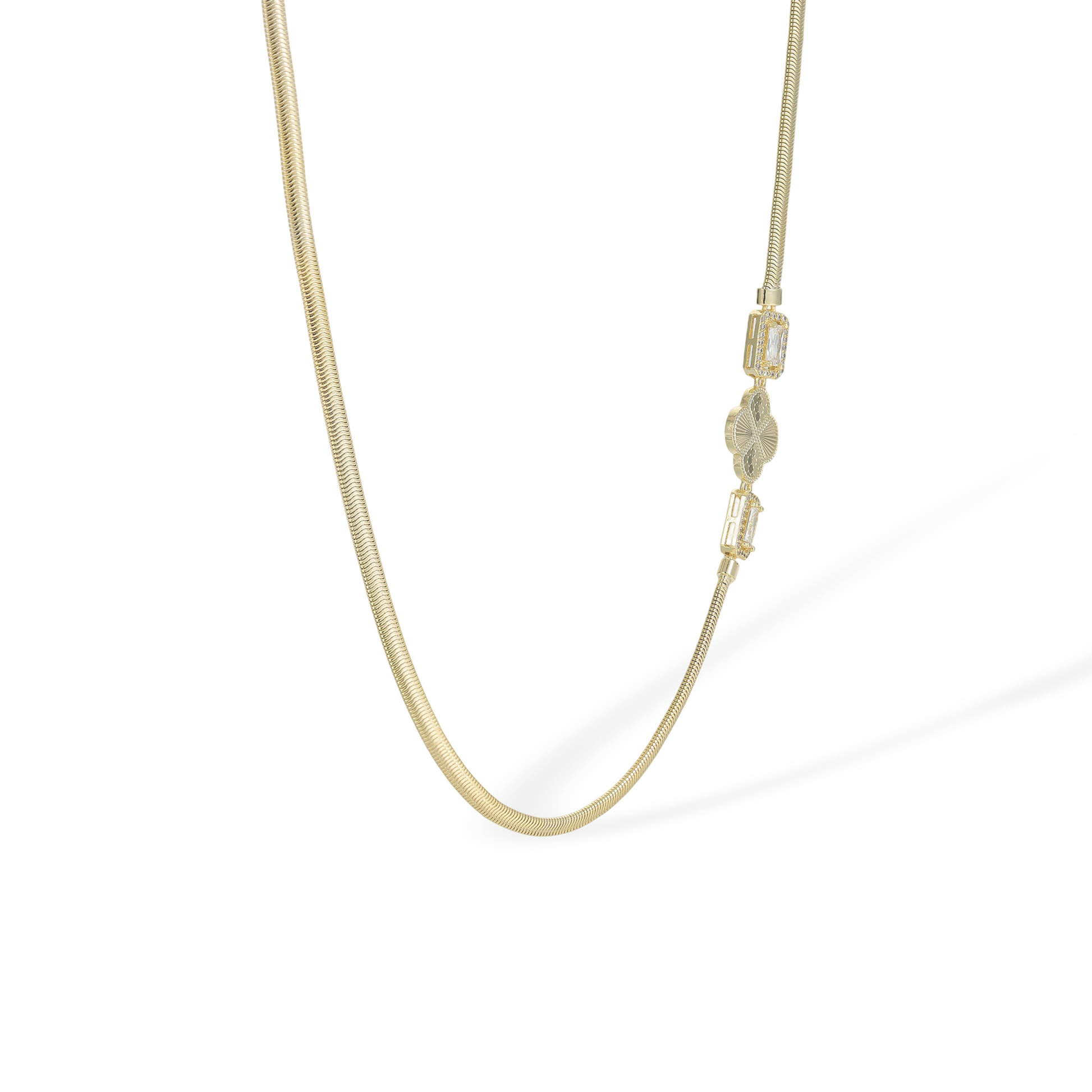 Berenike 14K Gold Trèfle Necklace