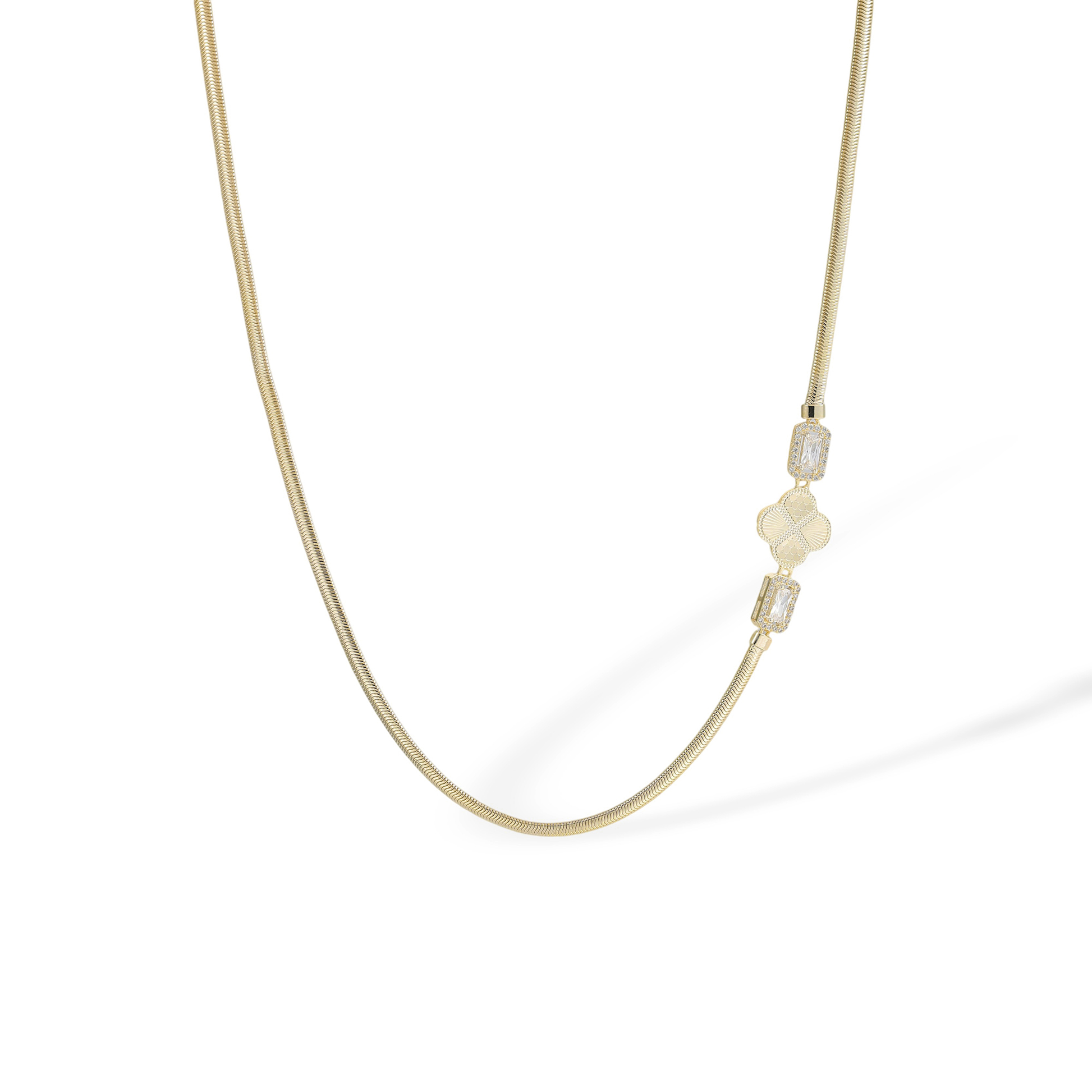 Berenike 14K Gold Trèfle Necklace