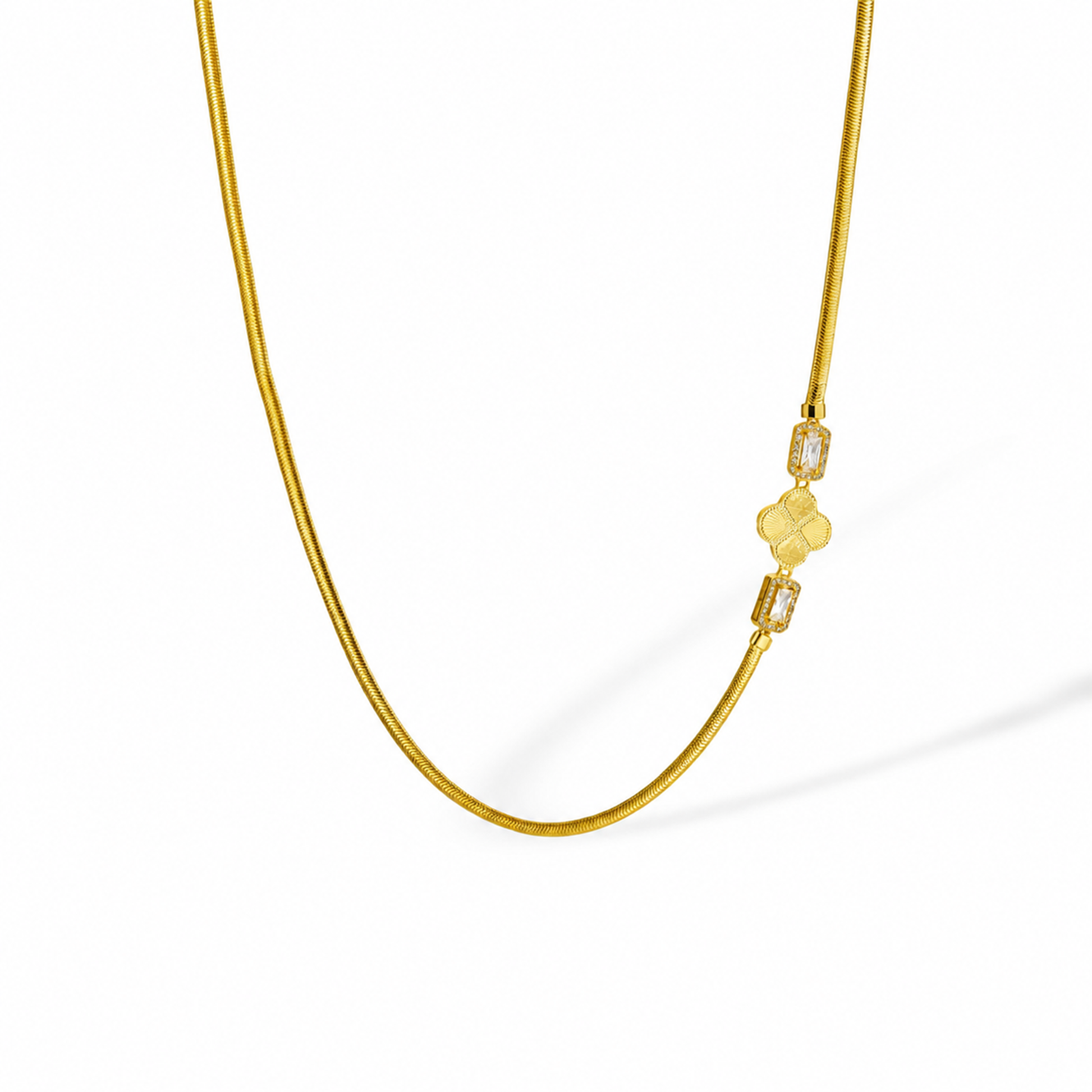 Berenike 18K Gold Trèfle Necklace