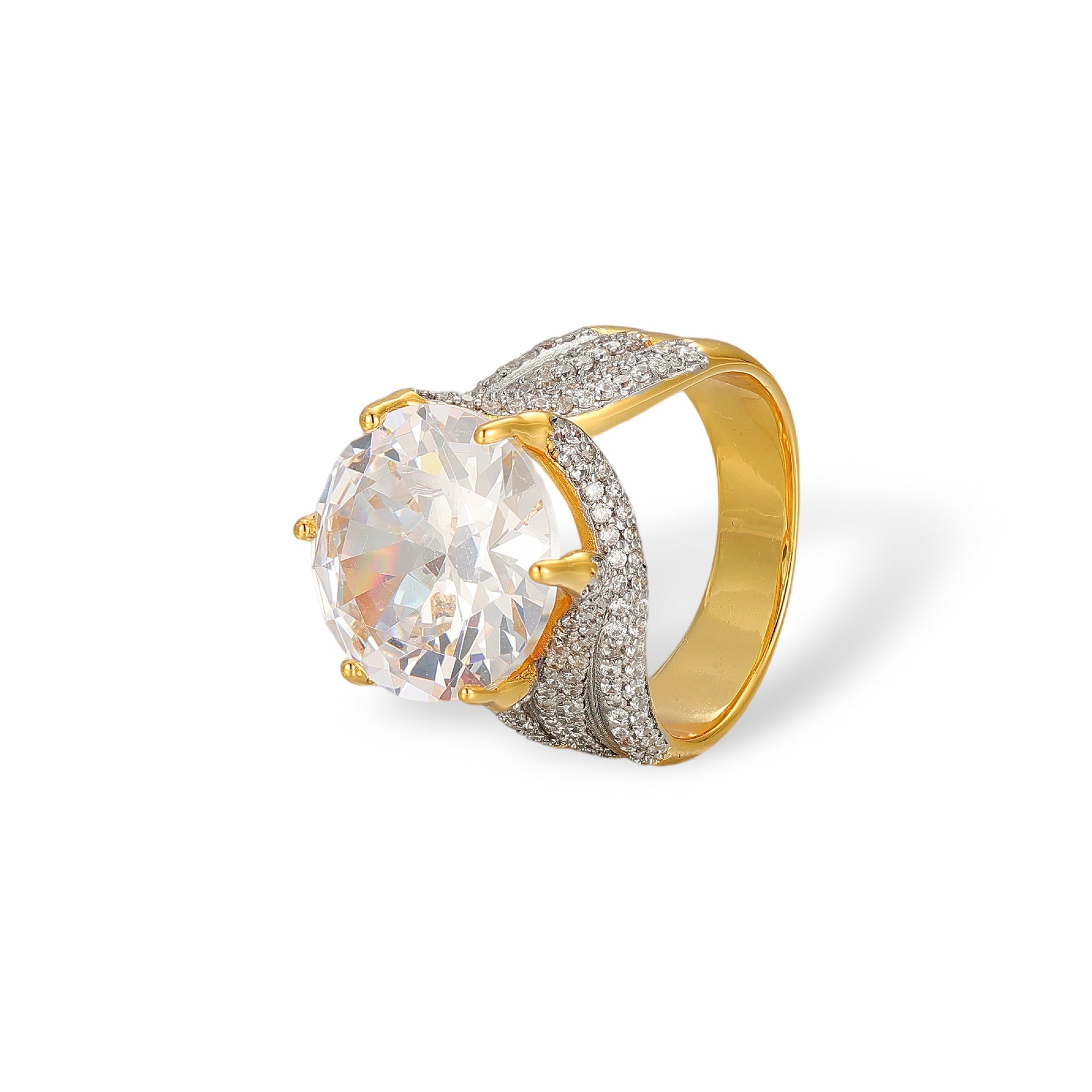 Berlina 14K Gold Round Ring
