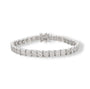 Bernhilde White Quilted Tennis Bracelet