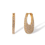 Berrada 14K Gold Pavé U Shape Earrings