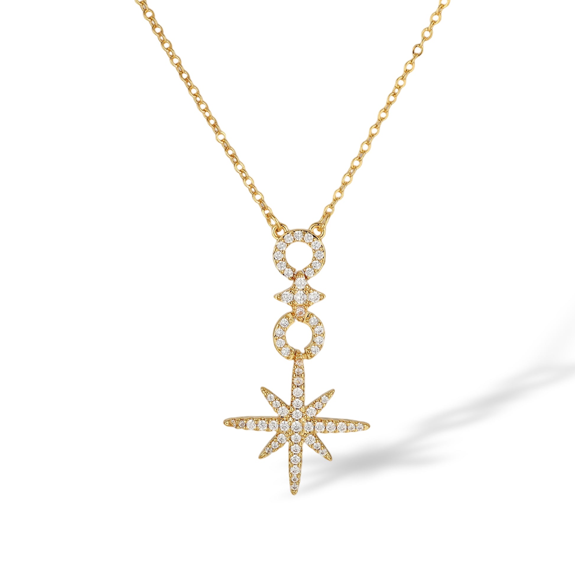 Berswind 14K Gold Starburst Necklace