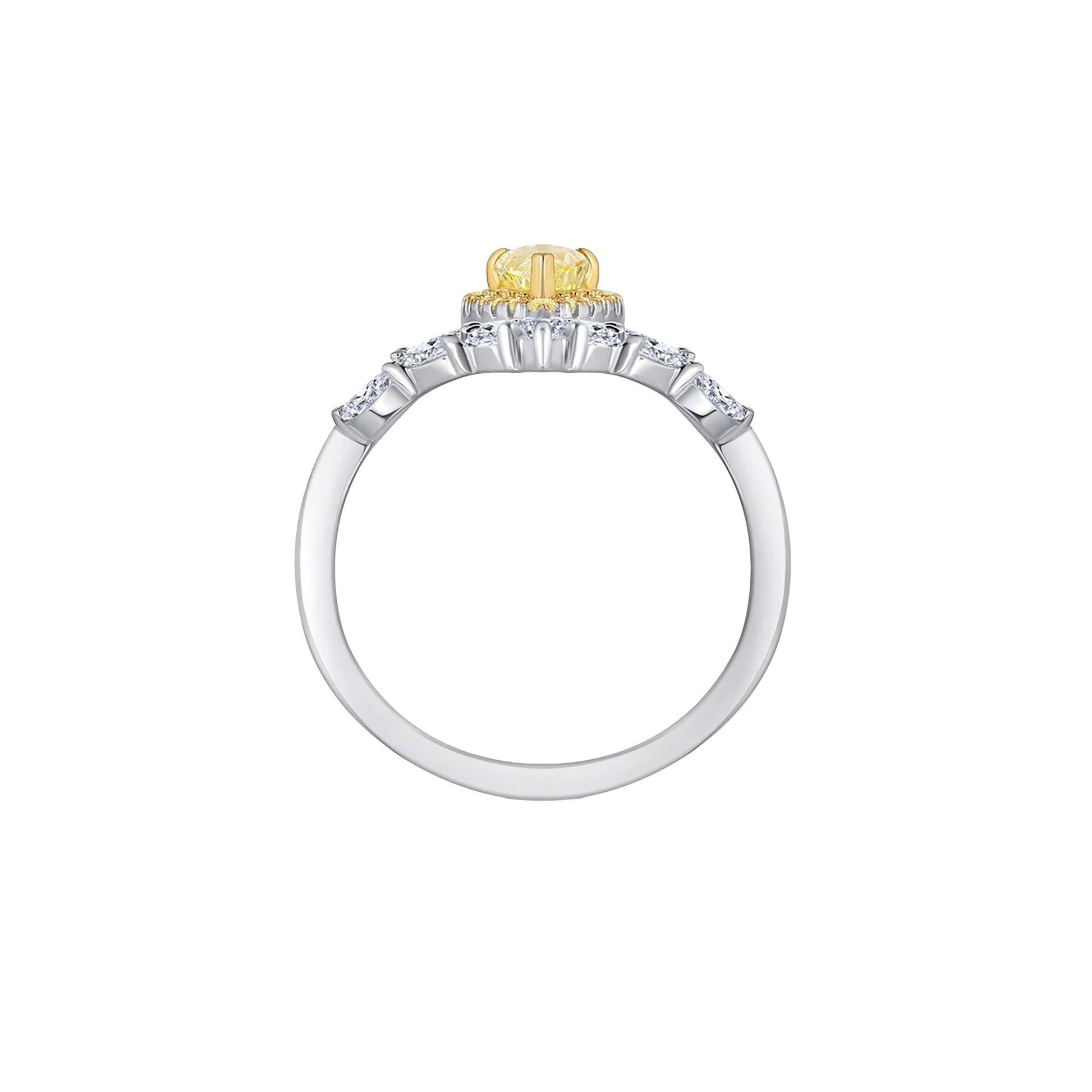 Berthe Yellow Crown Ring