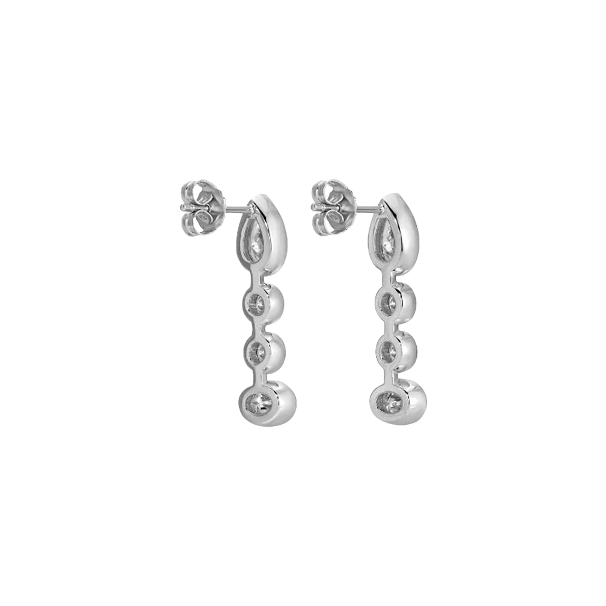 Bertrada 18K Gold Mixed Shape Drop Earrings