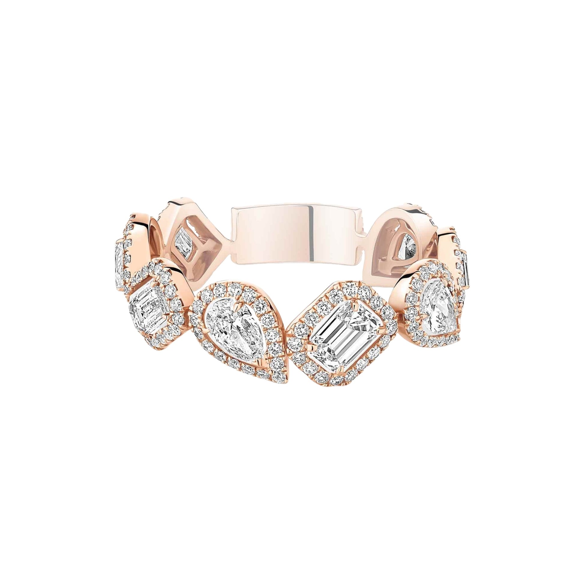 Bertrada 18K Gold Teardrop Retangular Ring