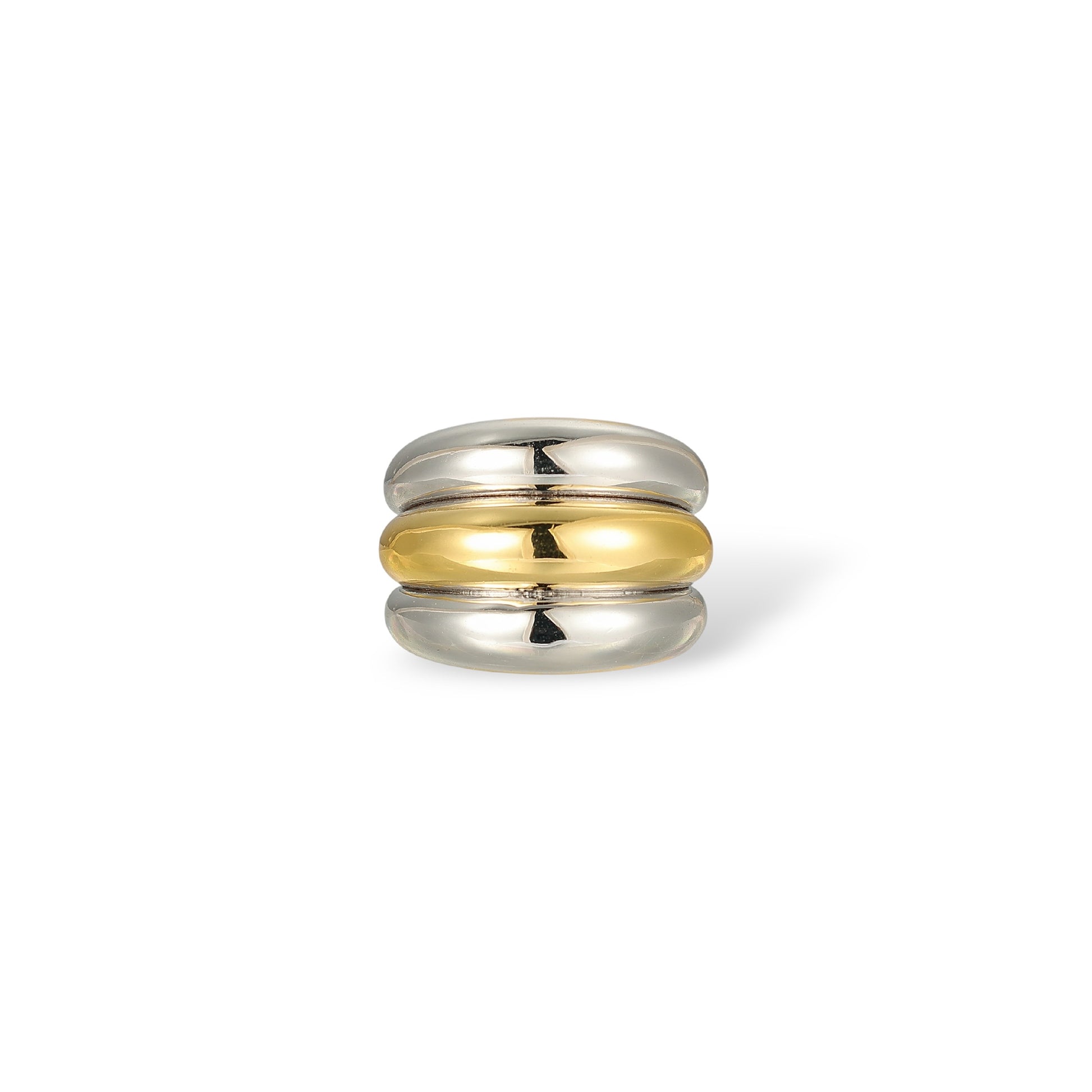Bertraud Two-Tone Curved Ring