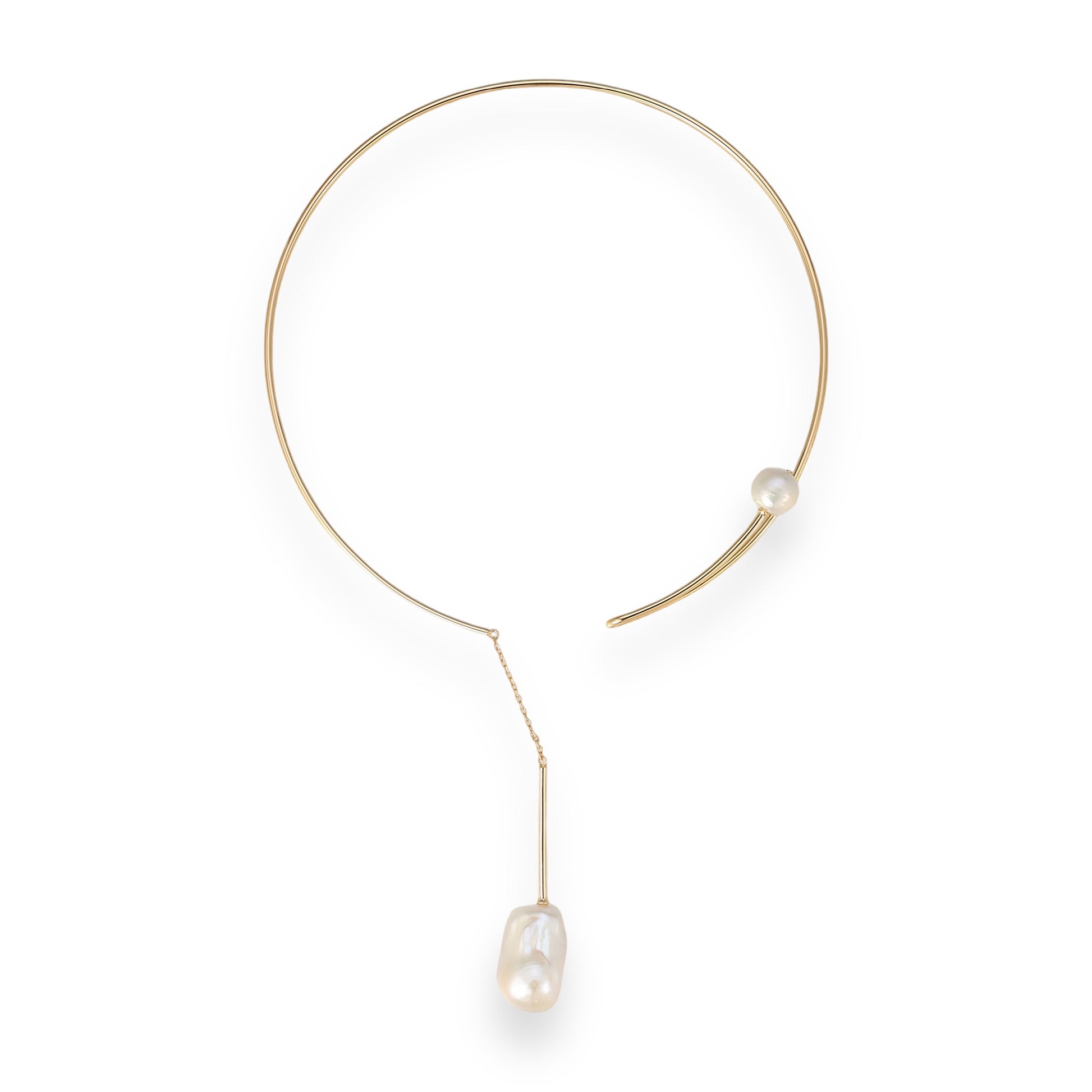 Birgitta 14K Gold Baroque Pearl Choker Necklace