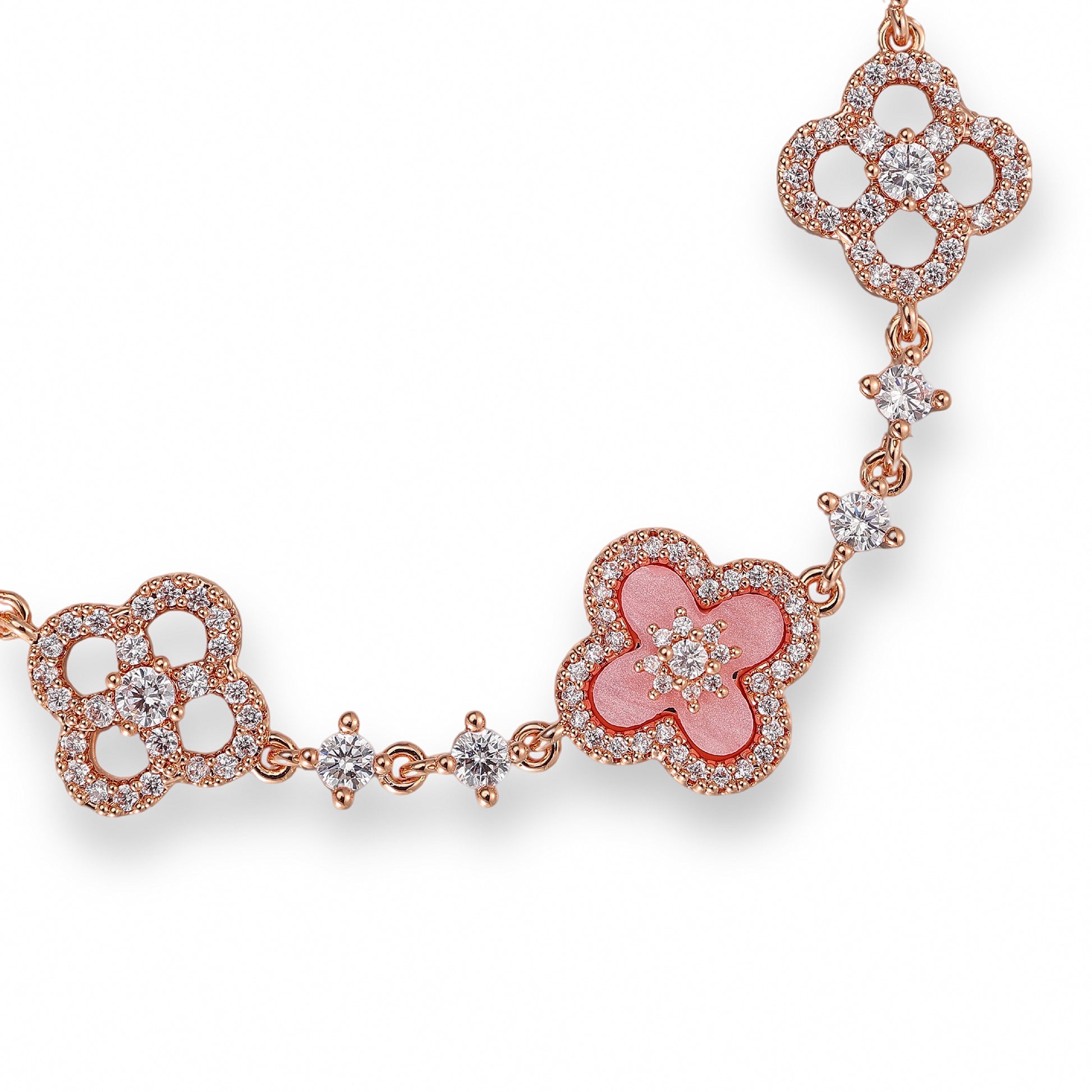 Bonifacie Pink Trèfle Bracelet