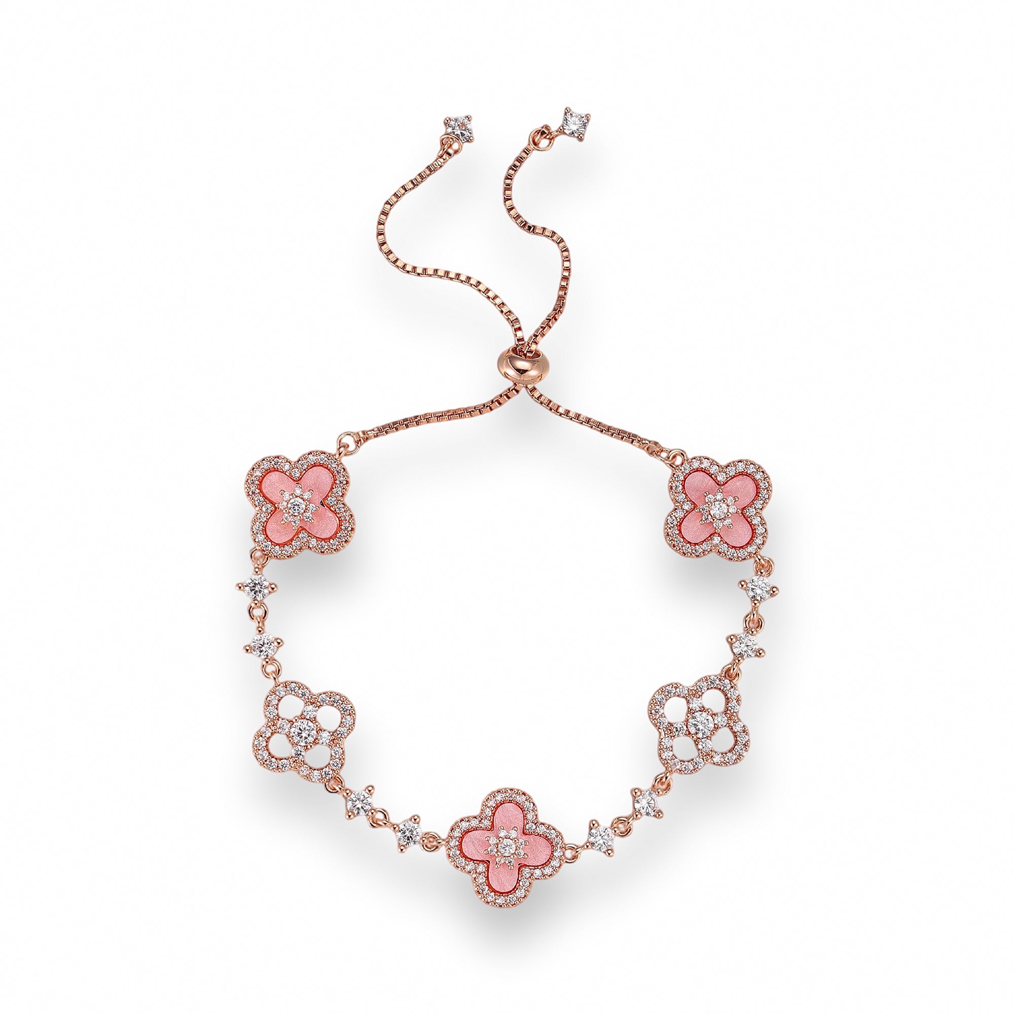 Bonifacie Pink Trèfle Bracelet