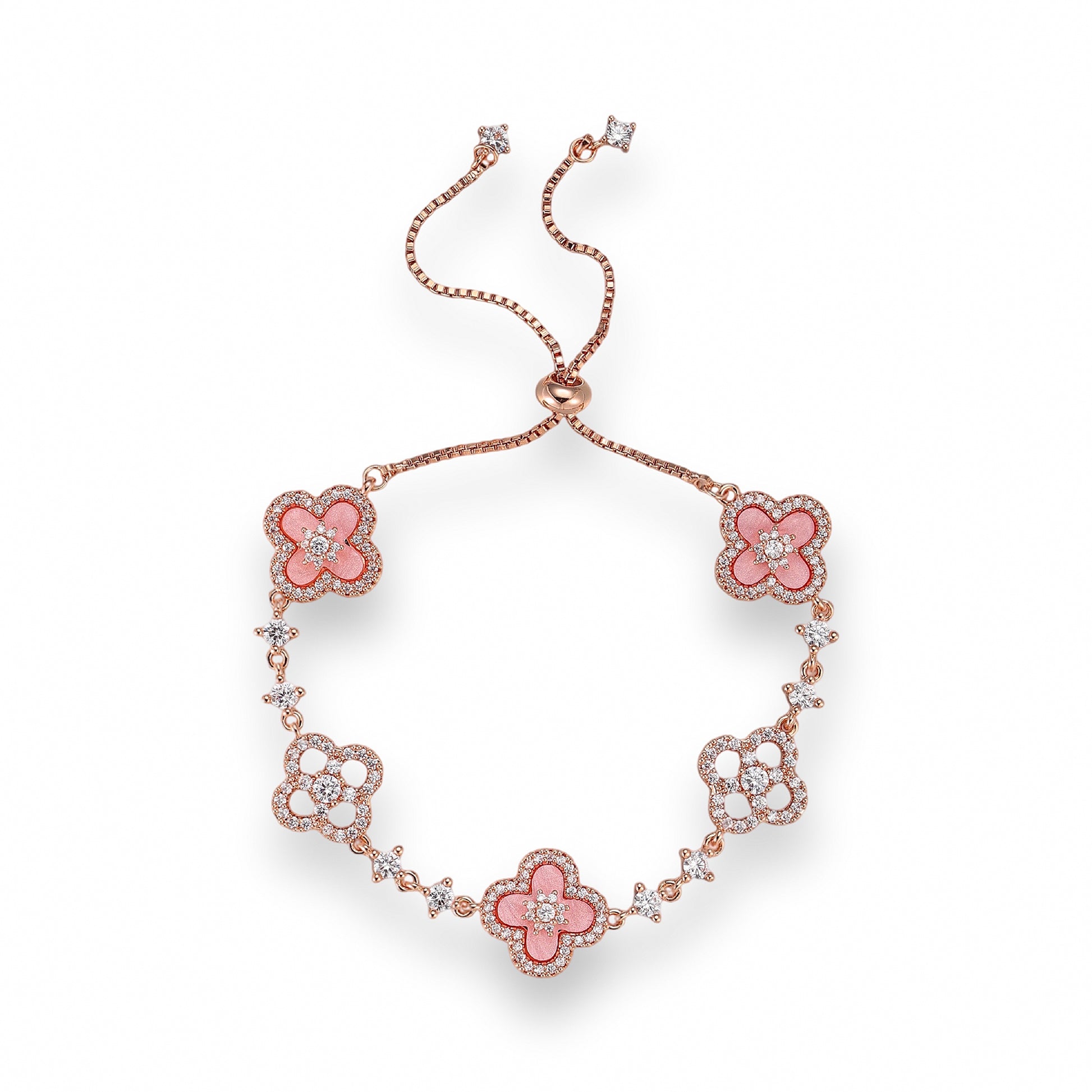 Bonifacie Pink Trèfle Bracelet