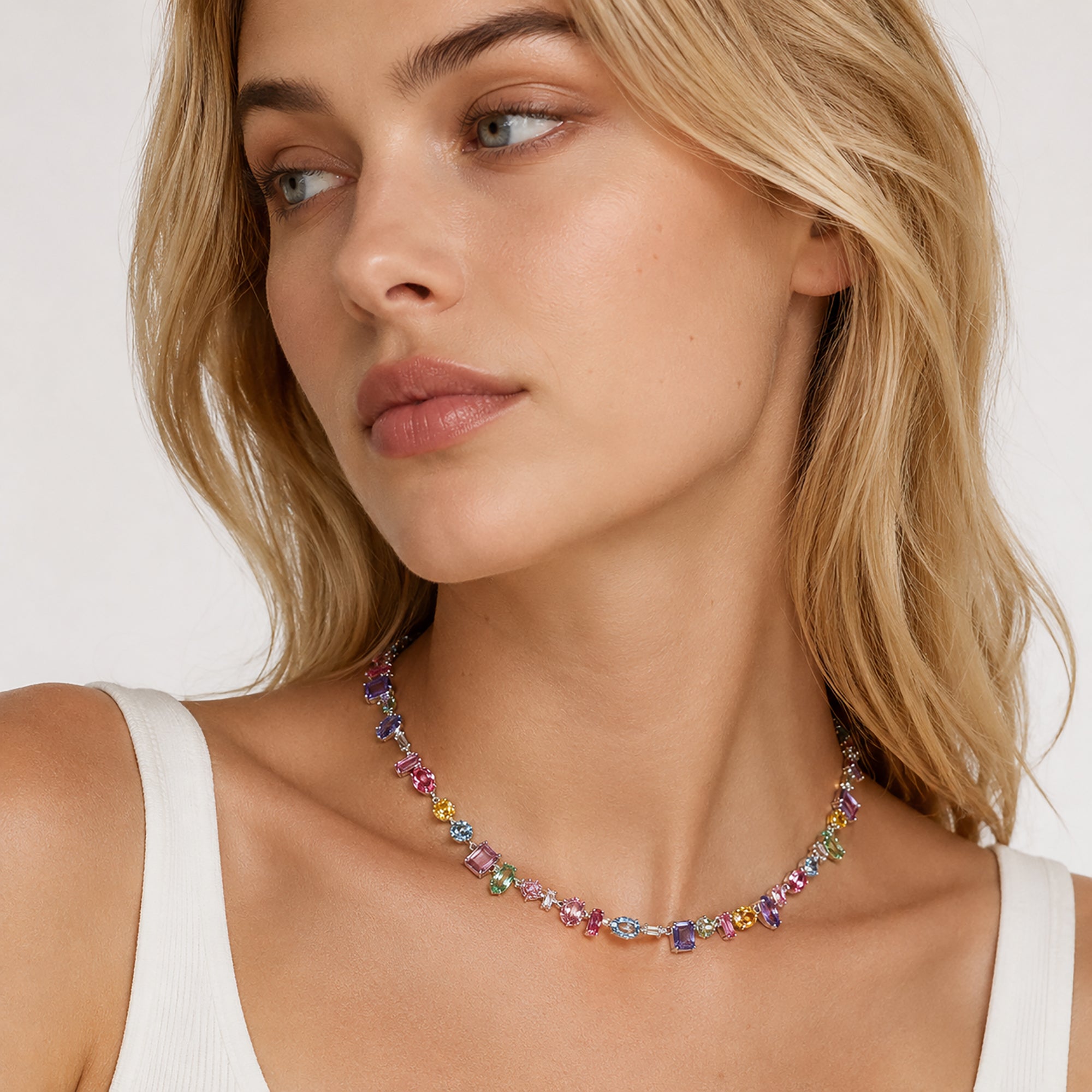 Brangard Multicolor Irregular Necklace