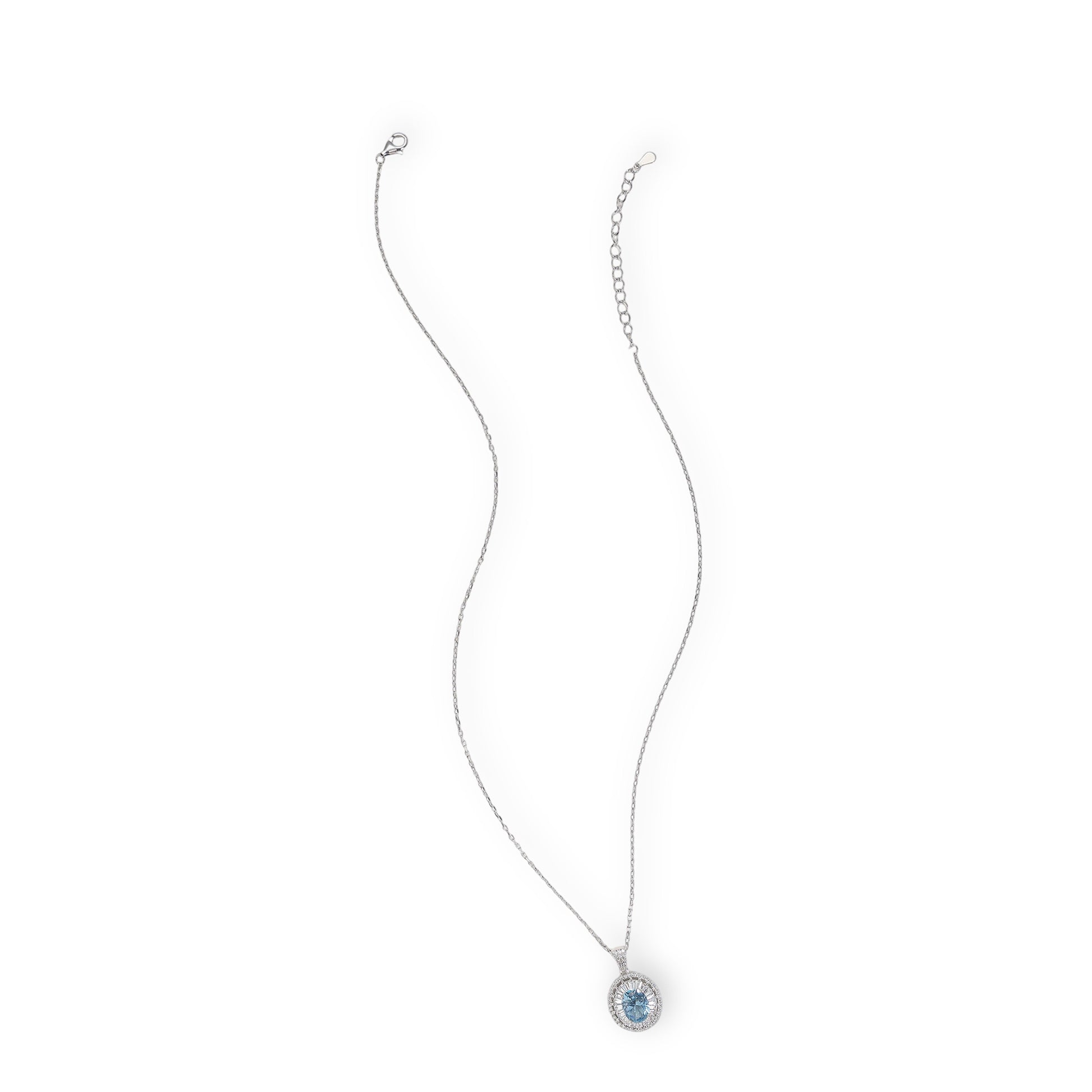 Bridie Blue Oval Necklace