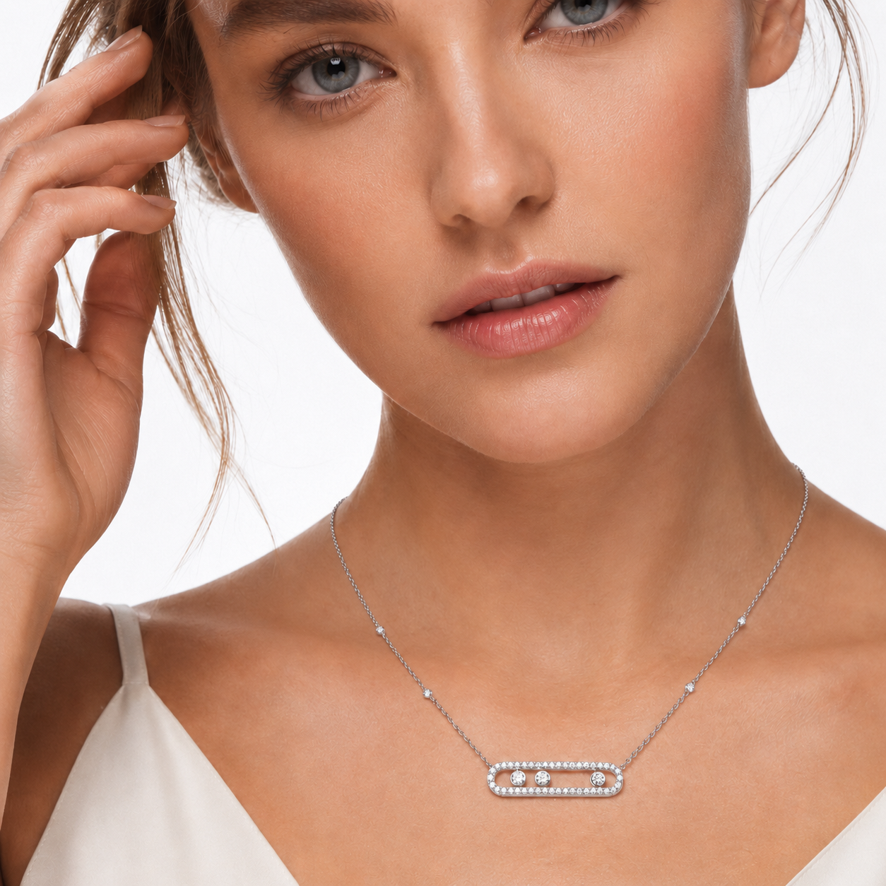 Brinhild 14K Gold Paperclip Necklace