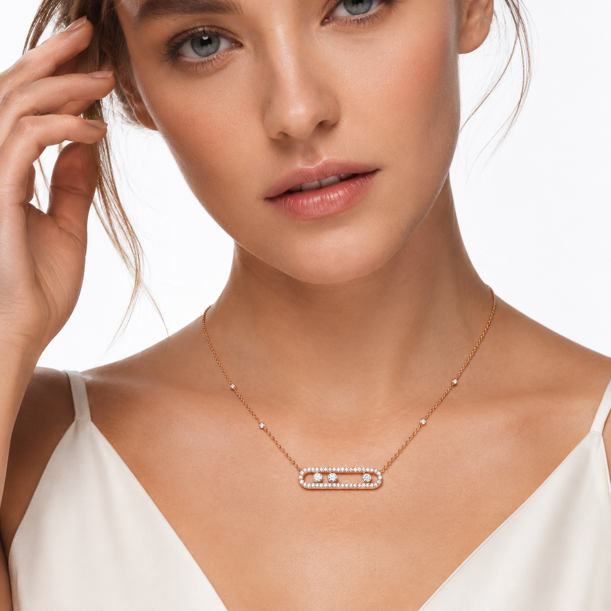 Brinhild 14K Gold Paperclip Necklace