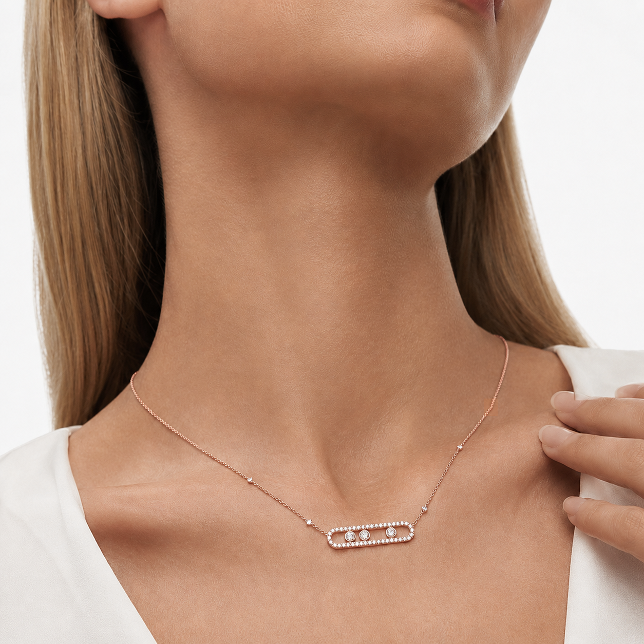 Brinhild 14K Gold Paperclip Necklace