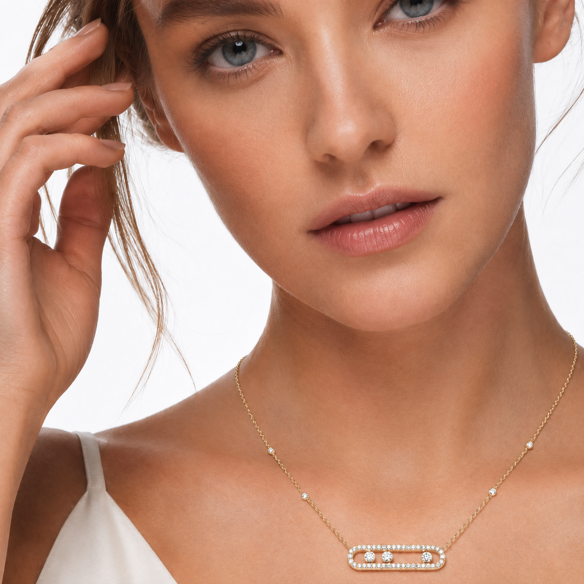 Brinhild 14K Gold Paperclip Necklace