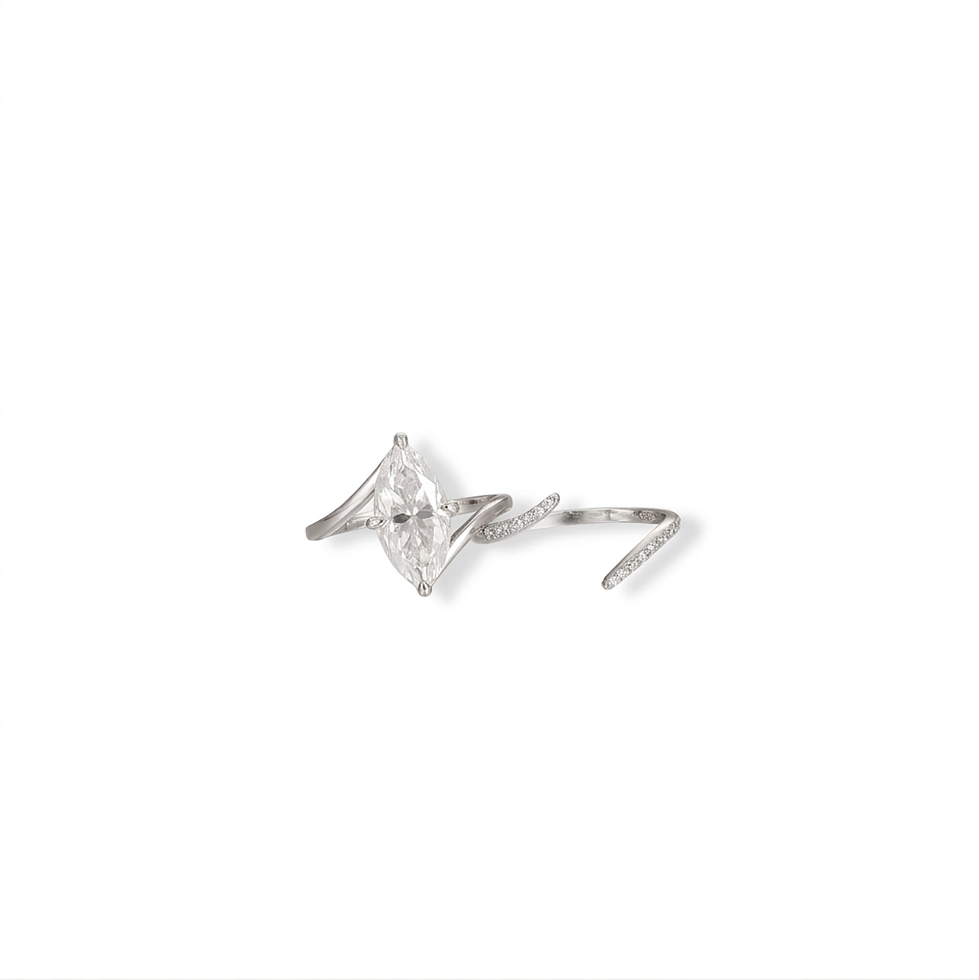 Brunlina 14K Gold Marquise Moissanite Ring Set