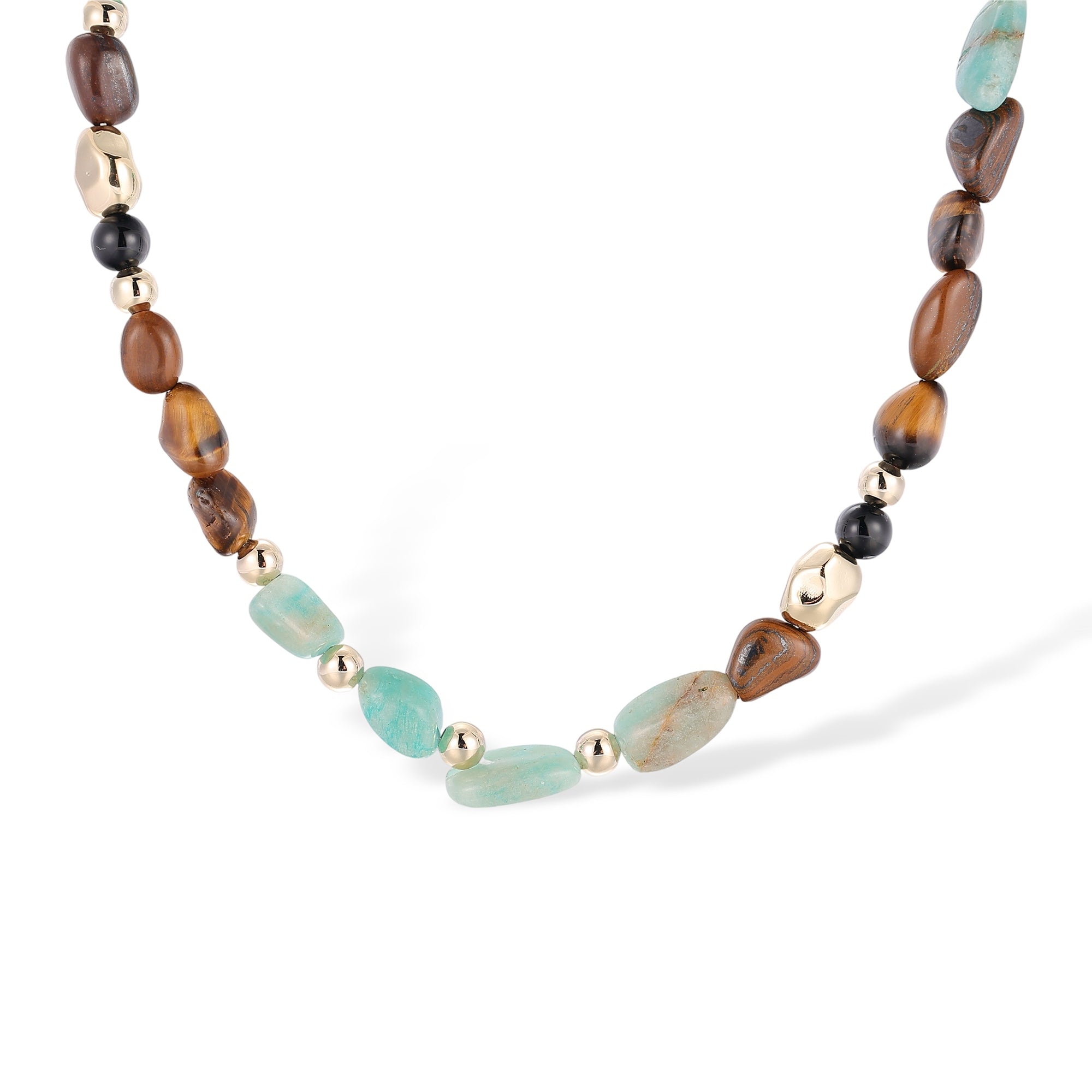 Caridwen Multicolor Natural Stone Choker Necklace