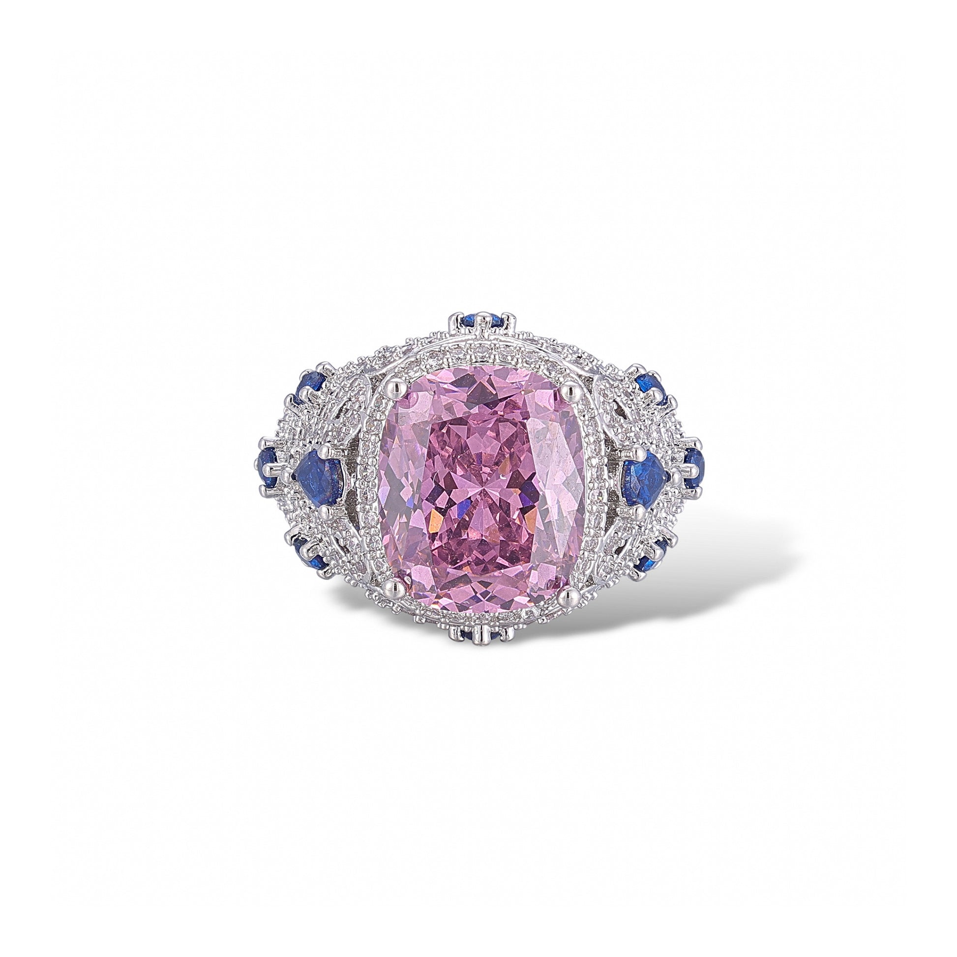 Carina Pink Cushion Open Ring