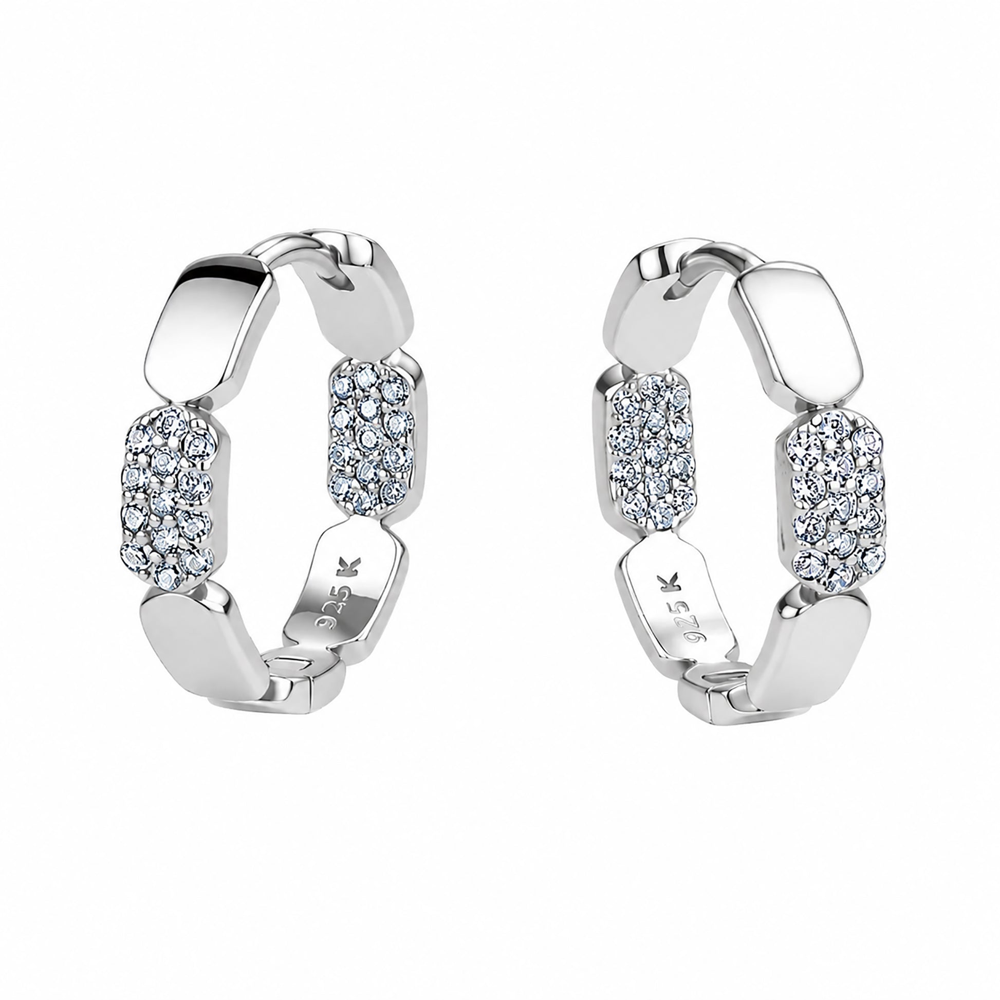 Carlotta 14K Gold Geometric Links Earrings