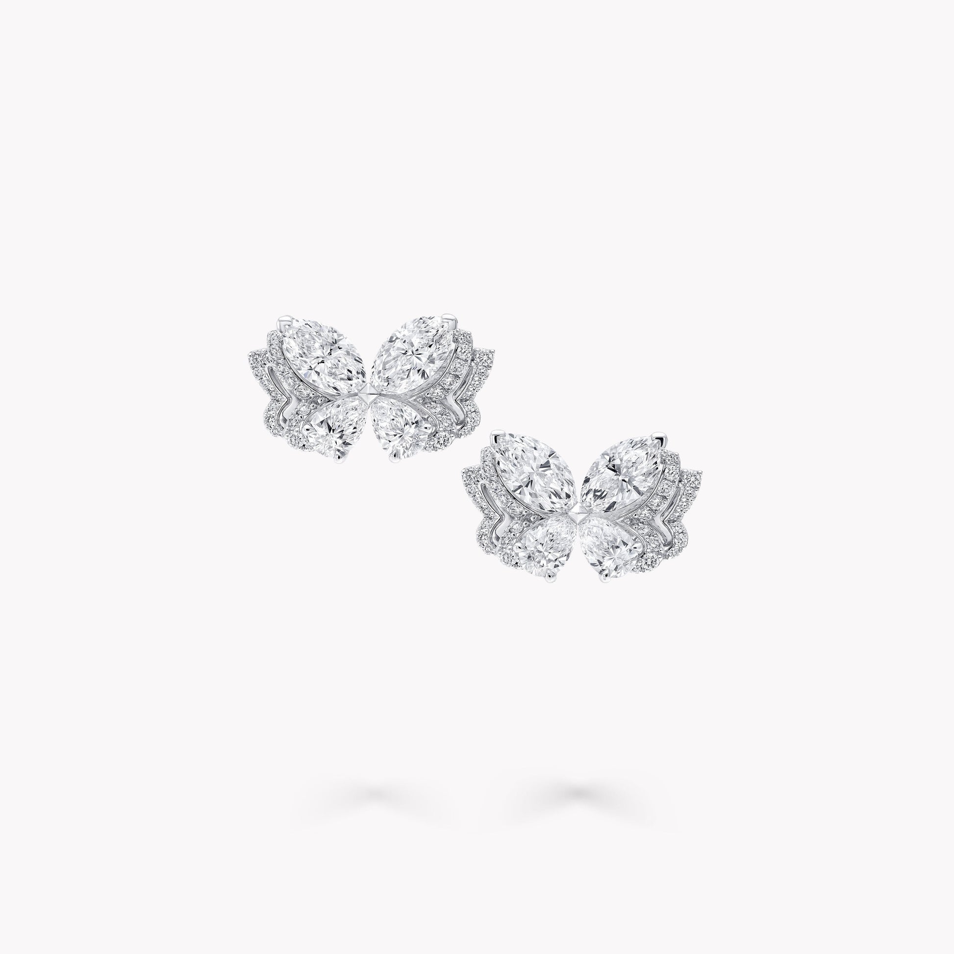 Celastrina White Butterfly Stud Earrings