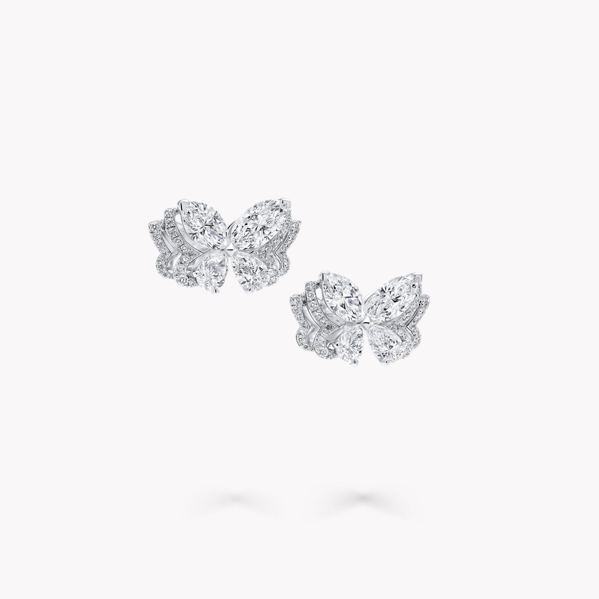 Celastrina White Butterfly Stud Earrings