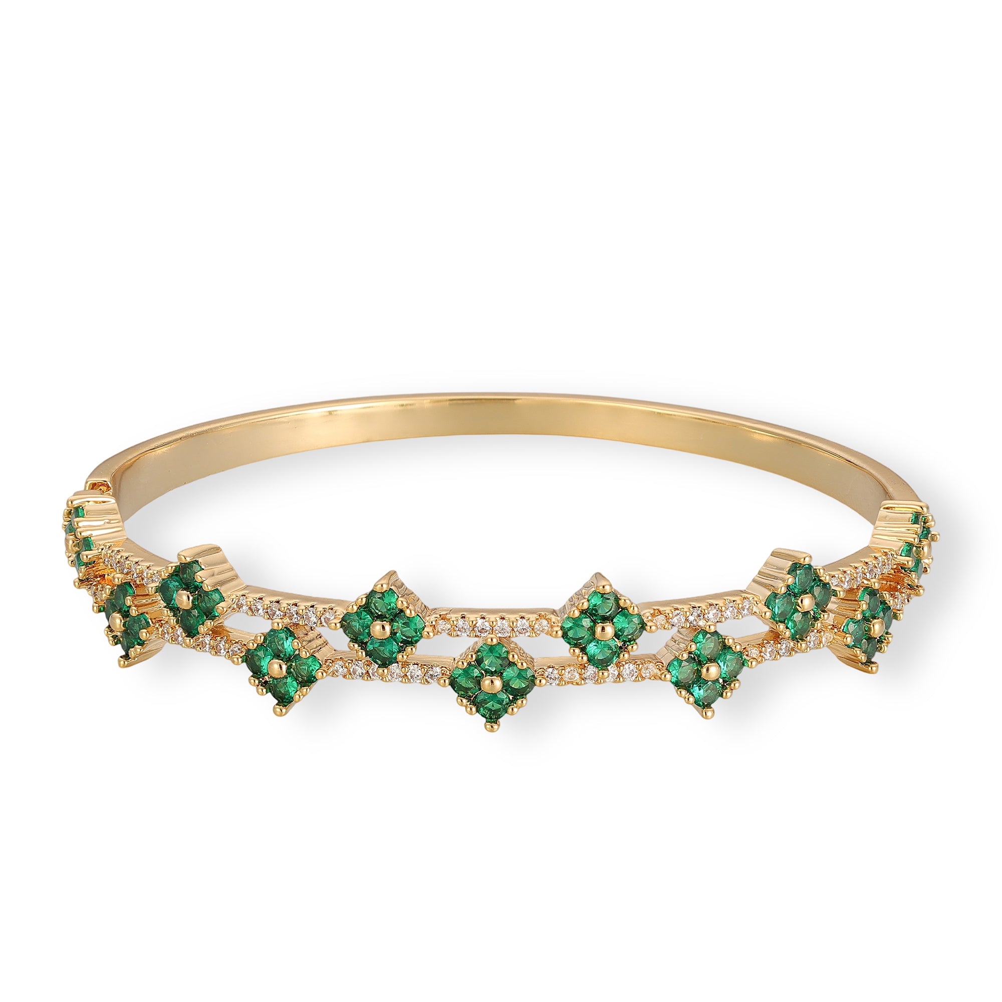 Ceylan Green Floral Bangle